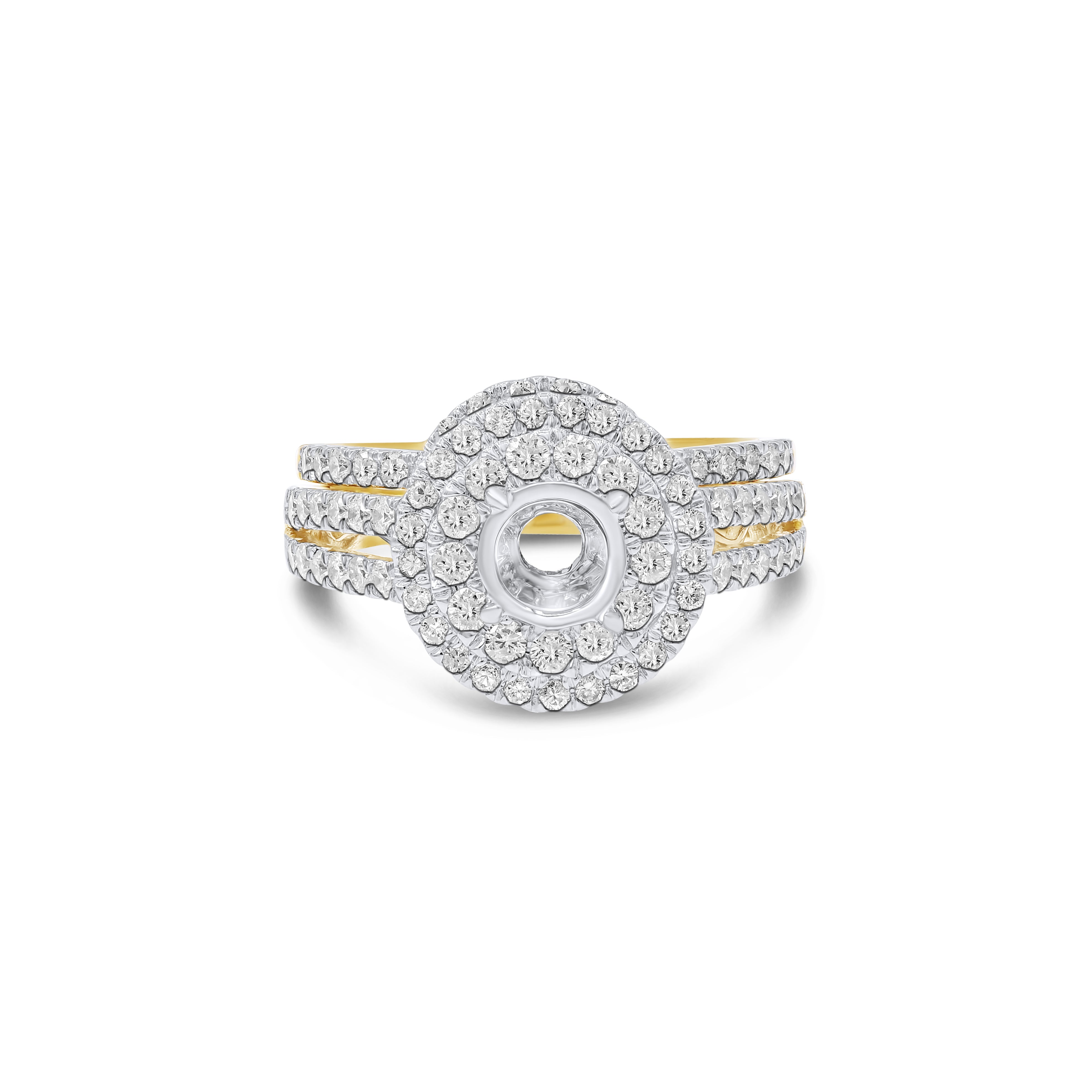 1.3 ct. Diamond 14K Yellow Gold Enagement Ring Mounting
