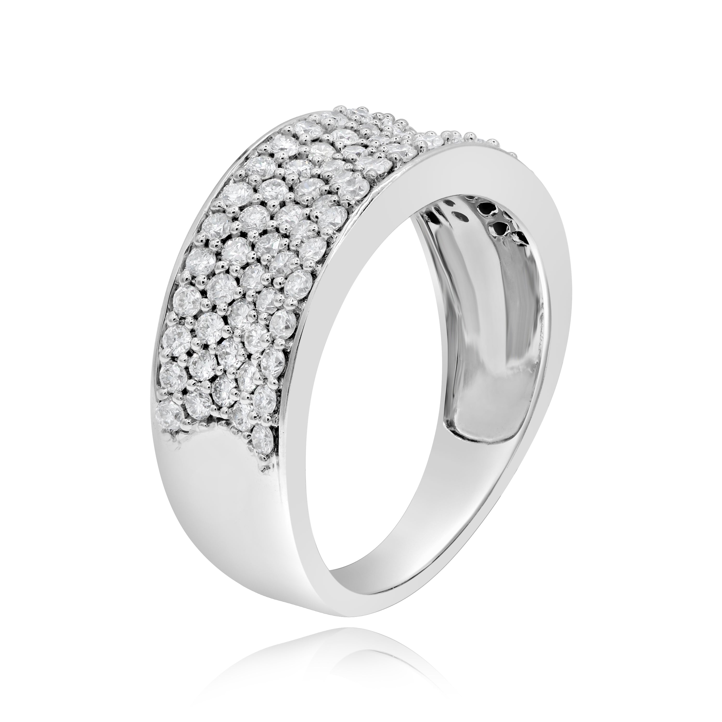 0.88 ct. Diamond 18K White Gold Eternity Band