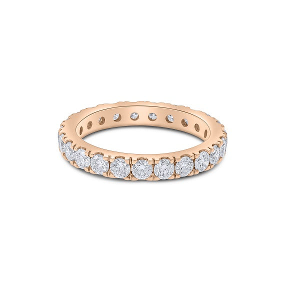 1.95 ct. Diamond 18K Rose Gold Band
