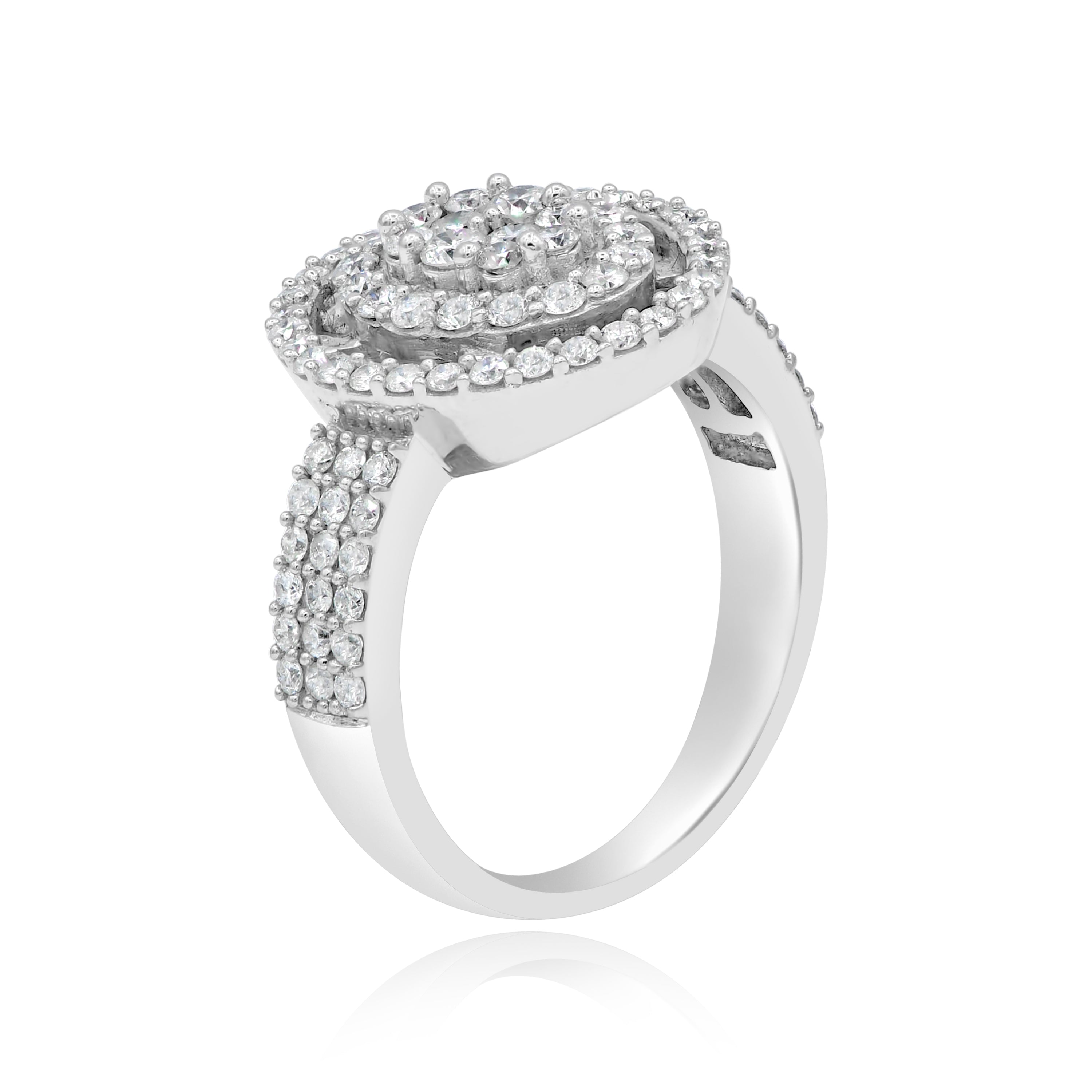 1.02 ct. Diamond 14K White Gold Ring