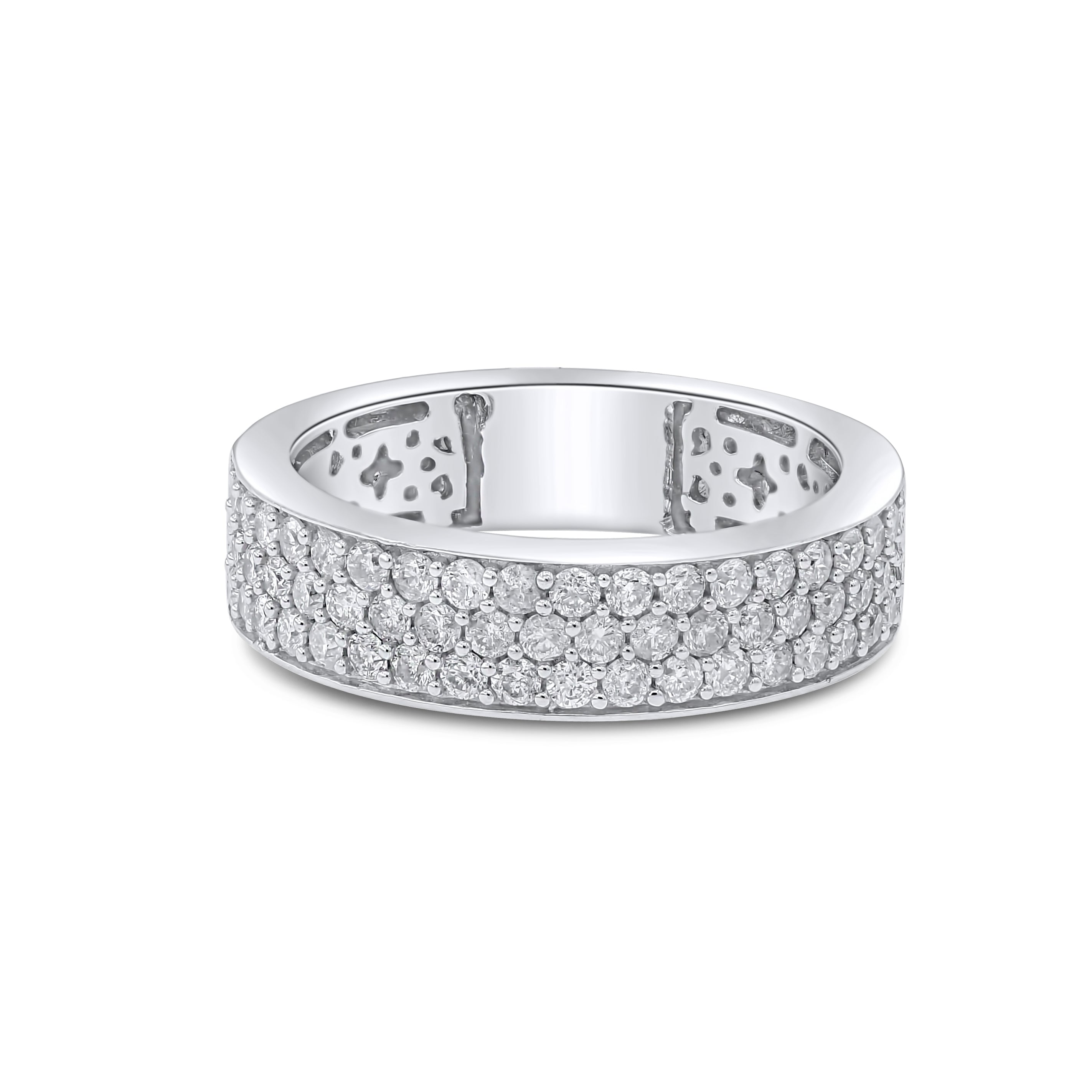 0.88 ct. Diamond 18K White Gold Eternity Band