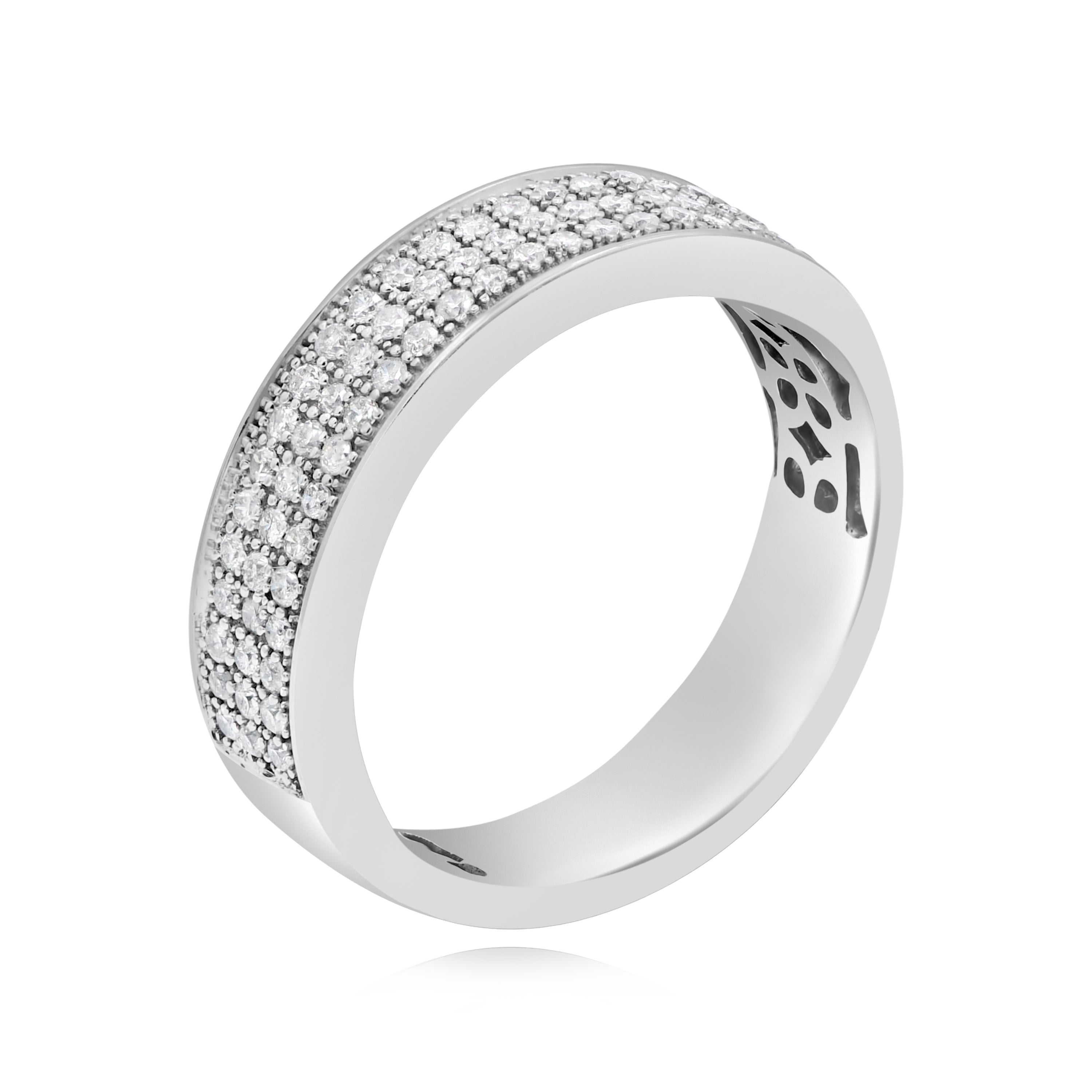 0.45 ct. Diamond 18K White Gold Eternity Band