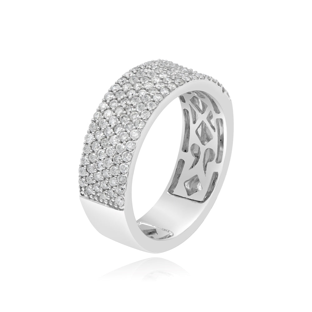 0.98 ct. Diamond 14K White Gold Eternity Band