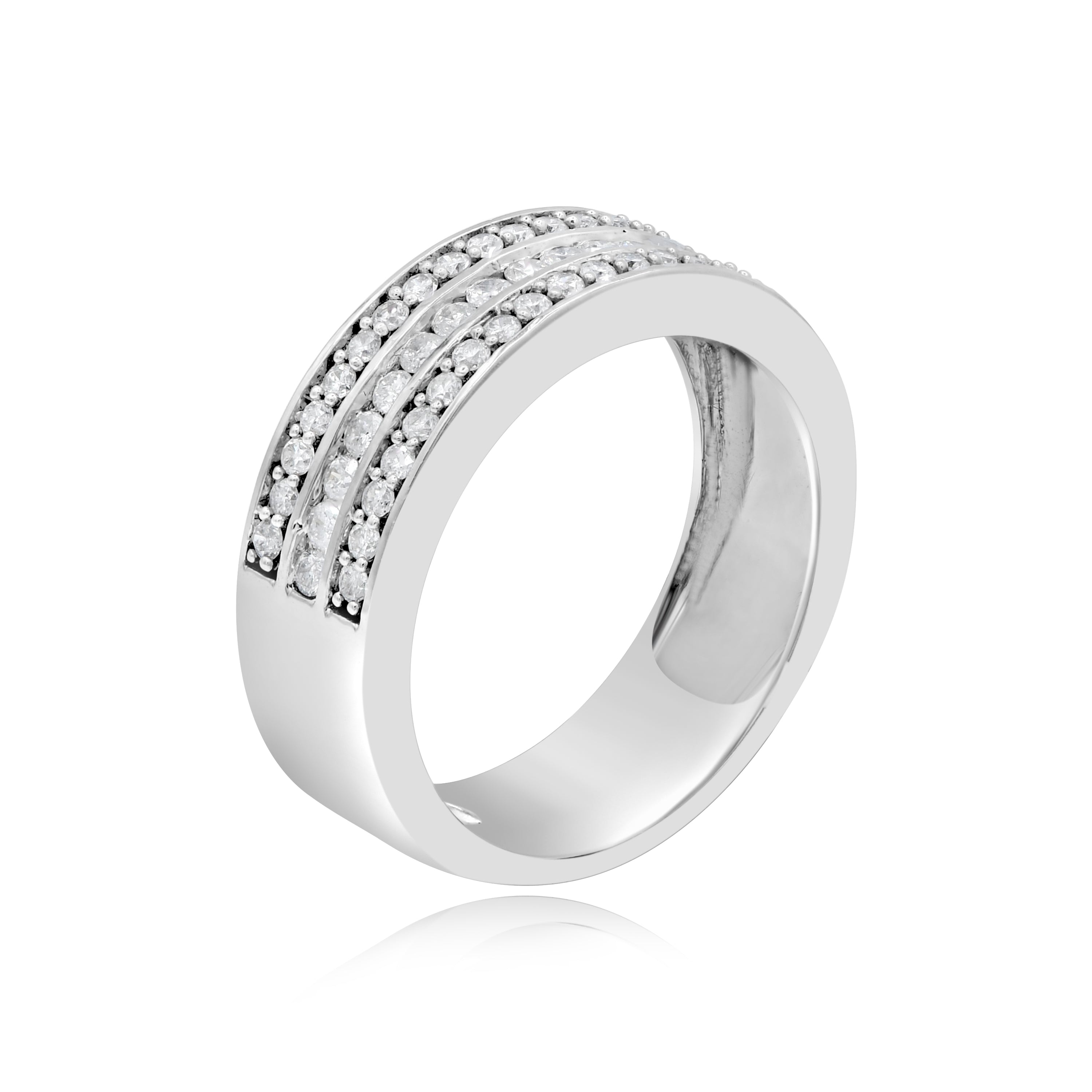 0.53 ct. Diamond 14K White Gold Eternity Band