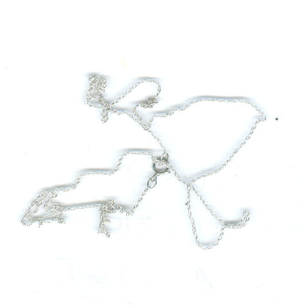 10K White Gold Chain