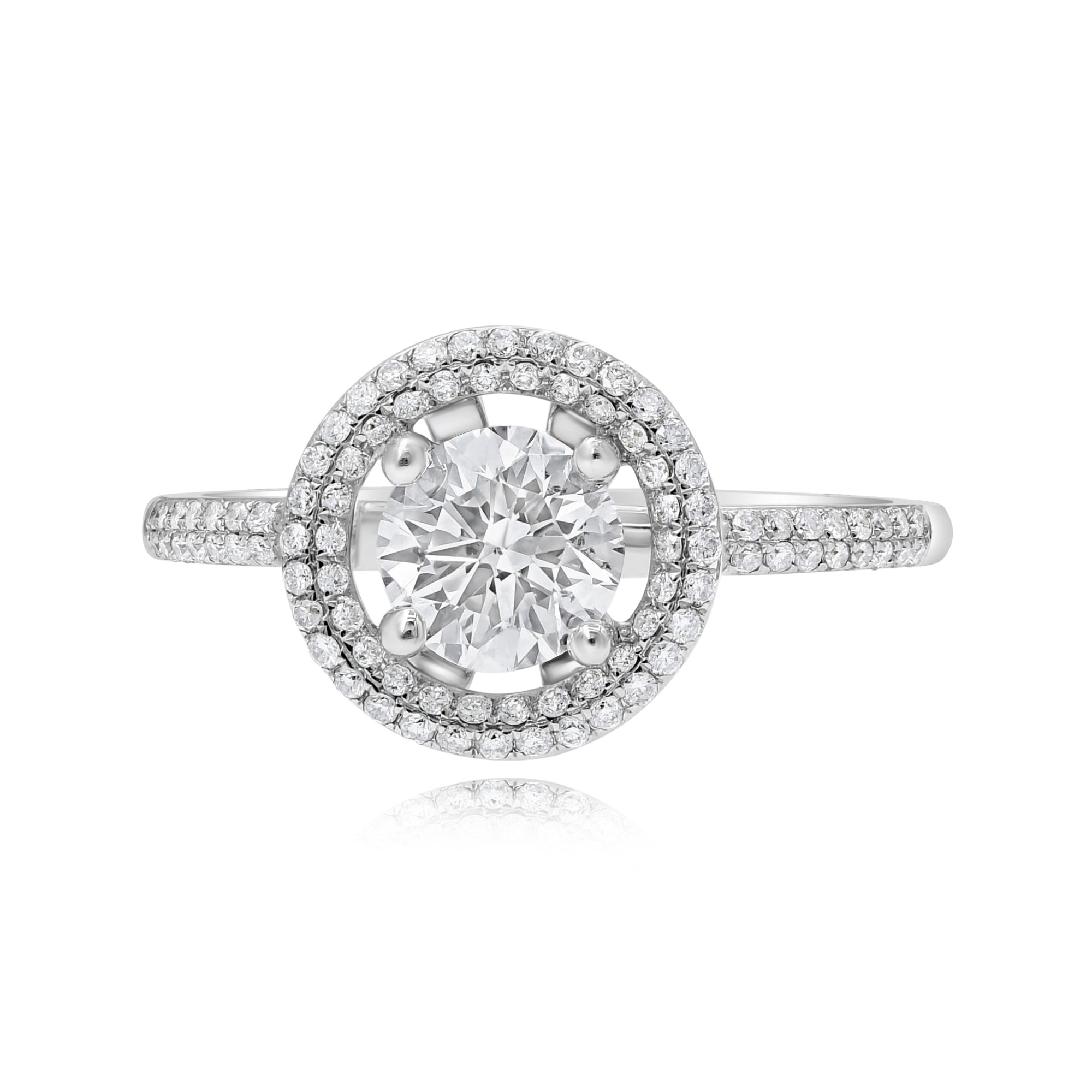 1.23 ct. Diamond 14K White Gold Ring