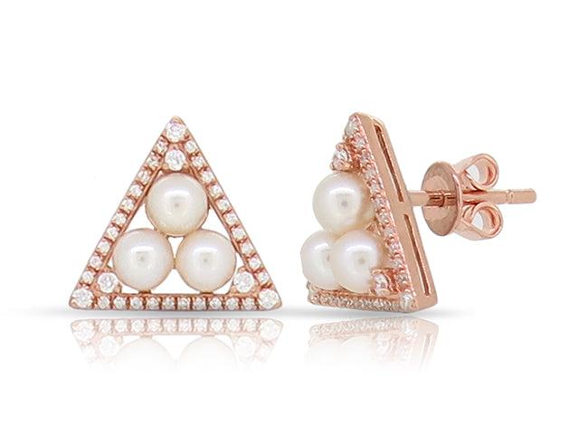S.C D 0.24+6 PEARL 14K/R 2.08GM 72STONE - E14511