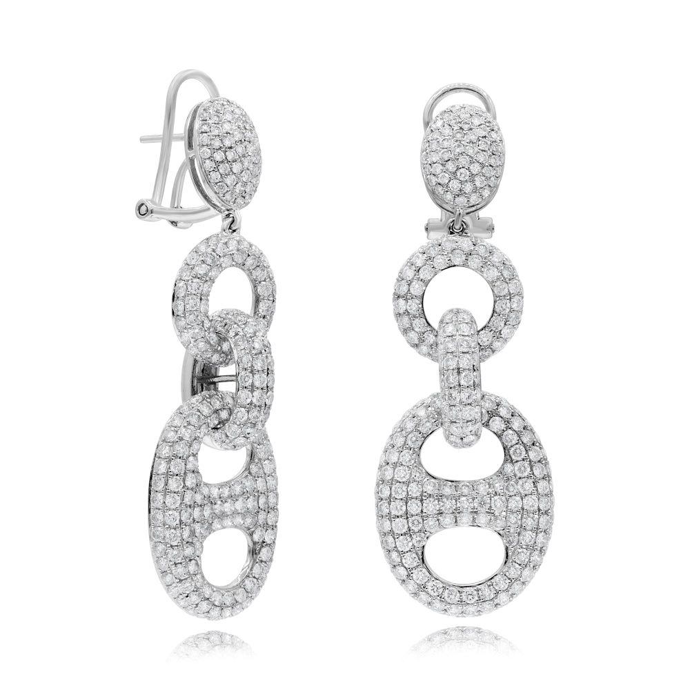 White Diamond Fashion Earring