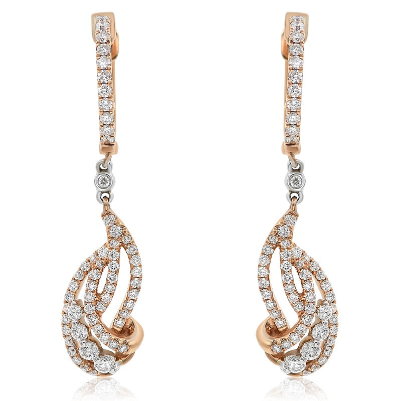D 0.89 18K/TWO TONE 4.67 GM 116 STONES - EF968A