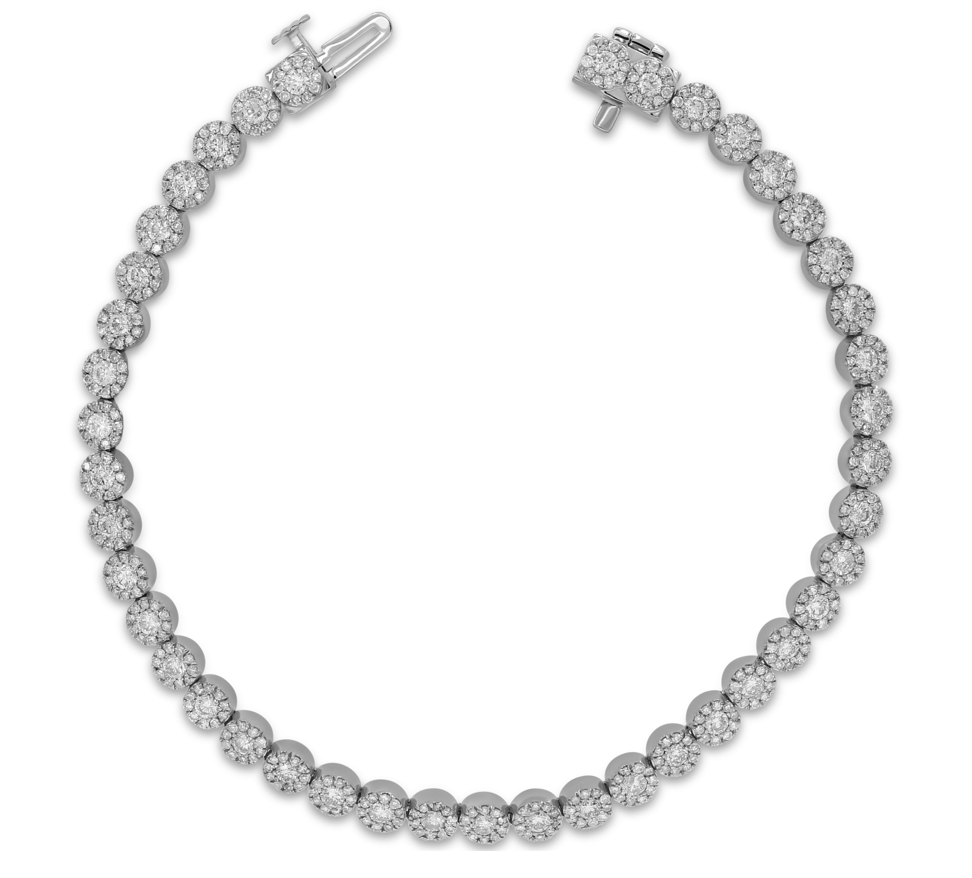 2.6 ct. Diamond 14K White Gold Bracelet