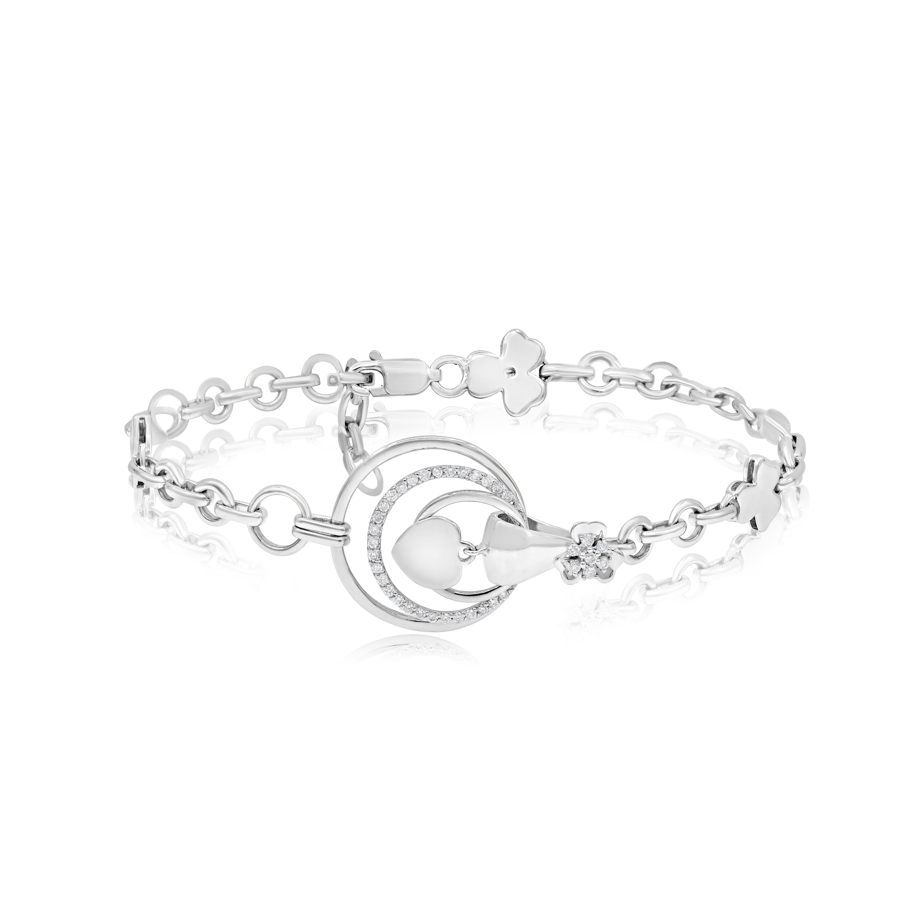 0.28 ct. Diamond 14K White Gold Bracelet