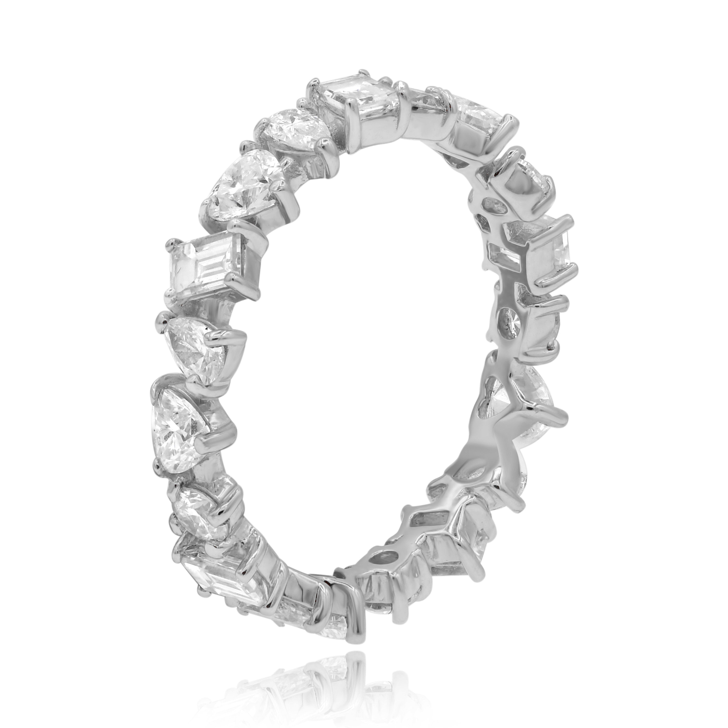 1.88 ct. Diamond 18K White Gold Eternity Band