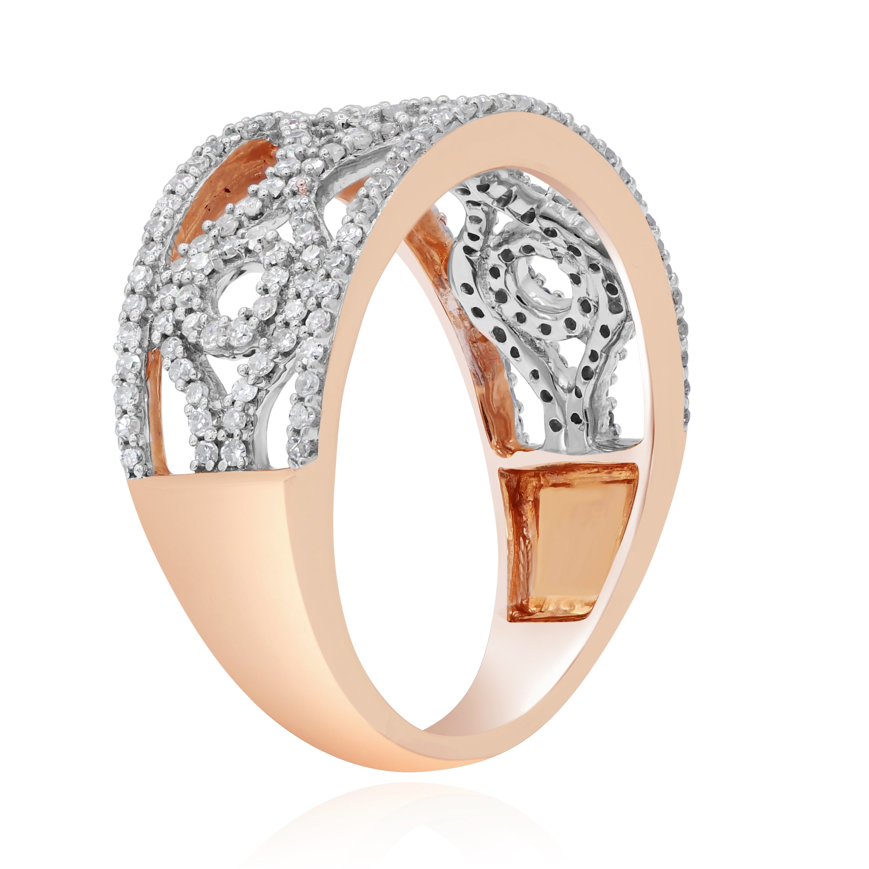 0.52 ct. Diamond 14K Rose Gold Pavé Astor Link Band