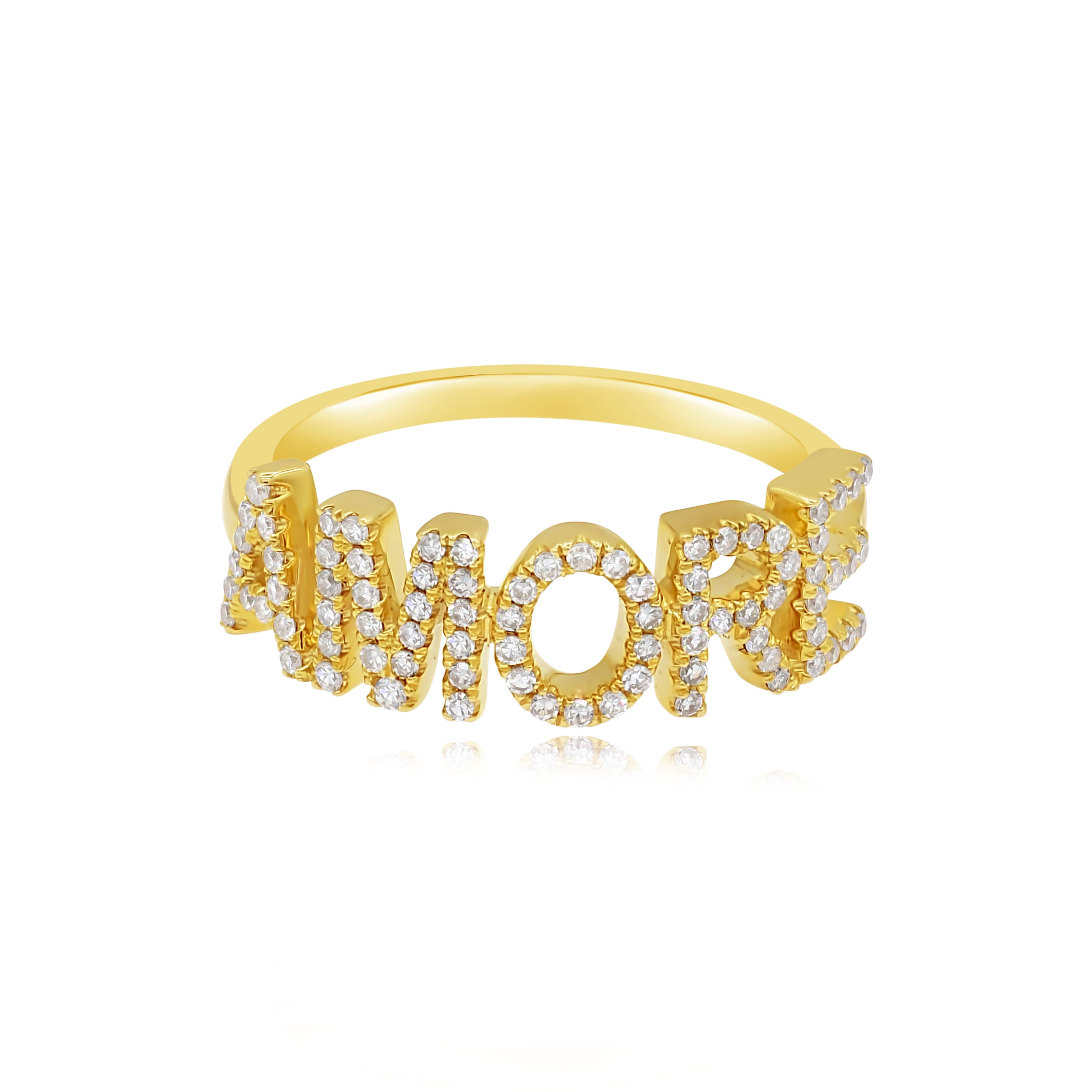 0.31 ct. Diamond 14K Yellow Gold Amore Ring
