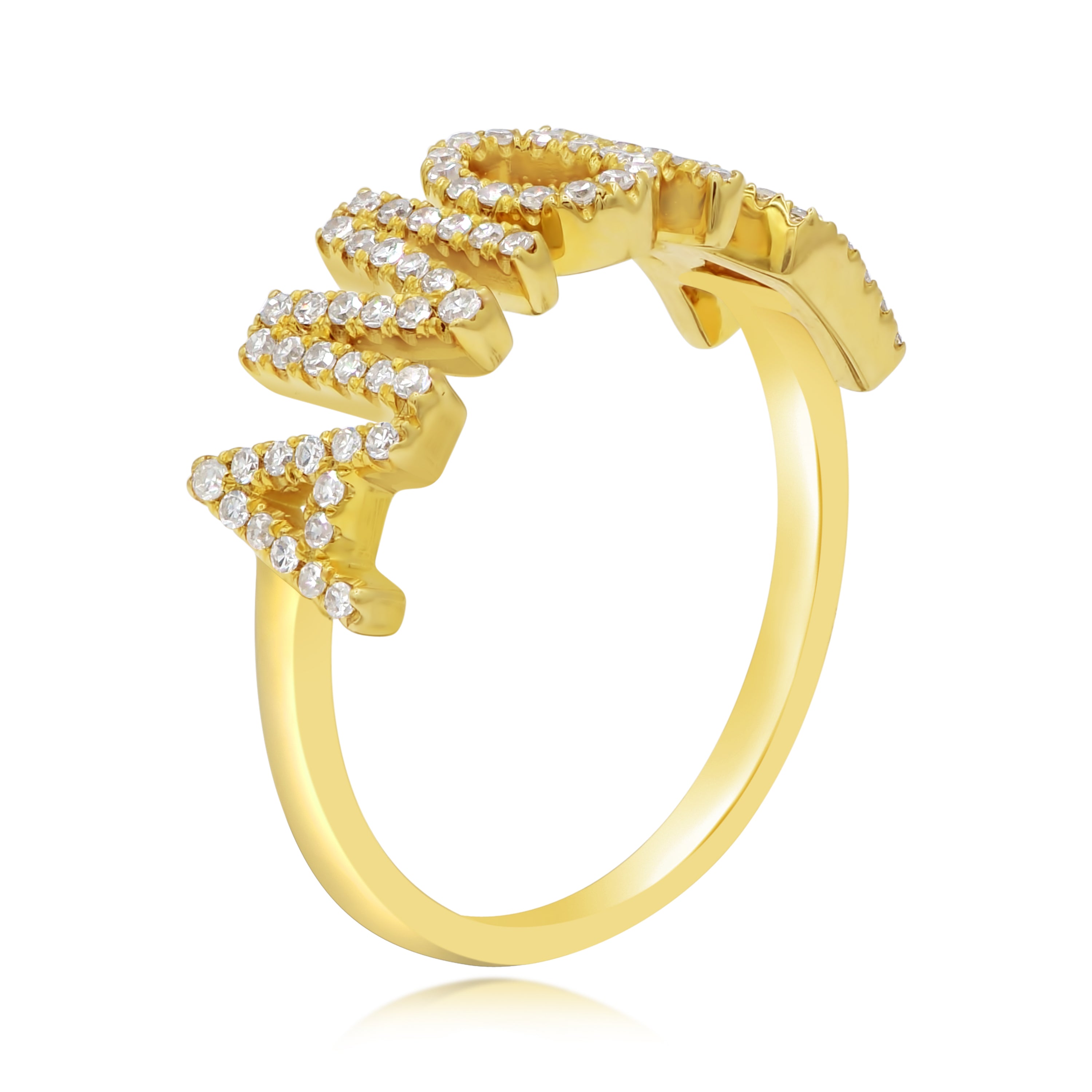 0.31 ct. Diamond 14K Yellow Gold Amore Ring