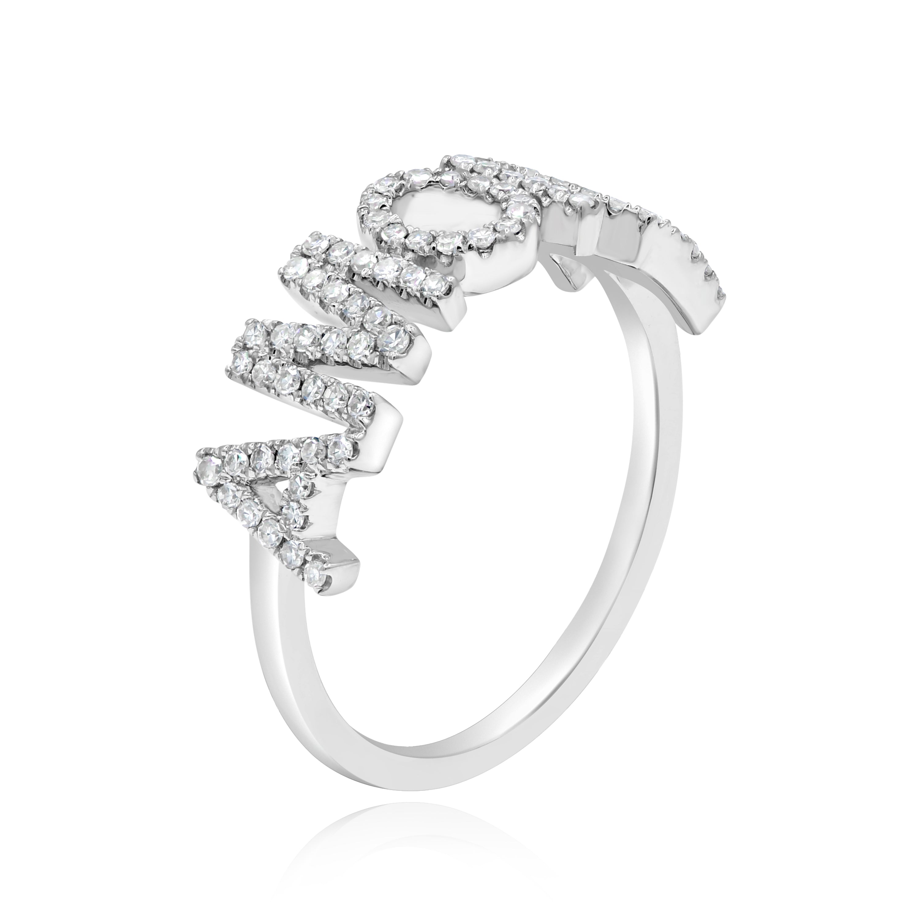 0.31 ct. Diamond 14K White Gold Amore Ring