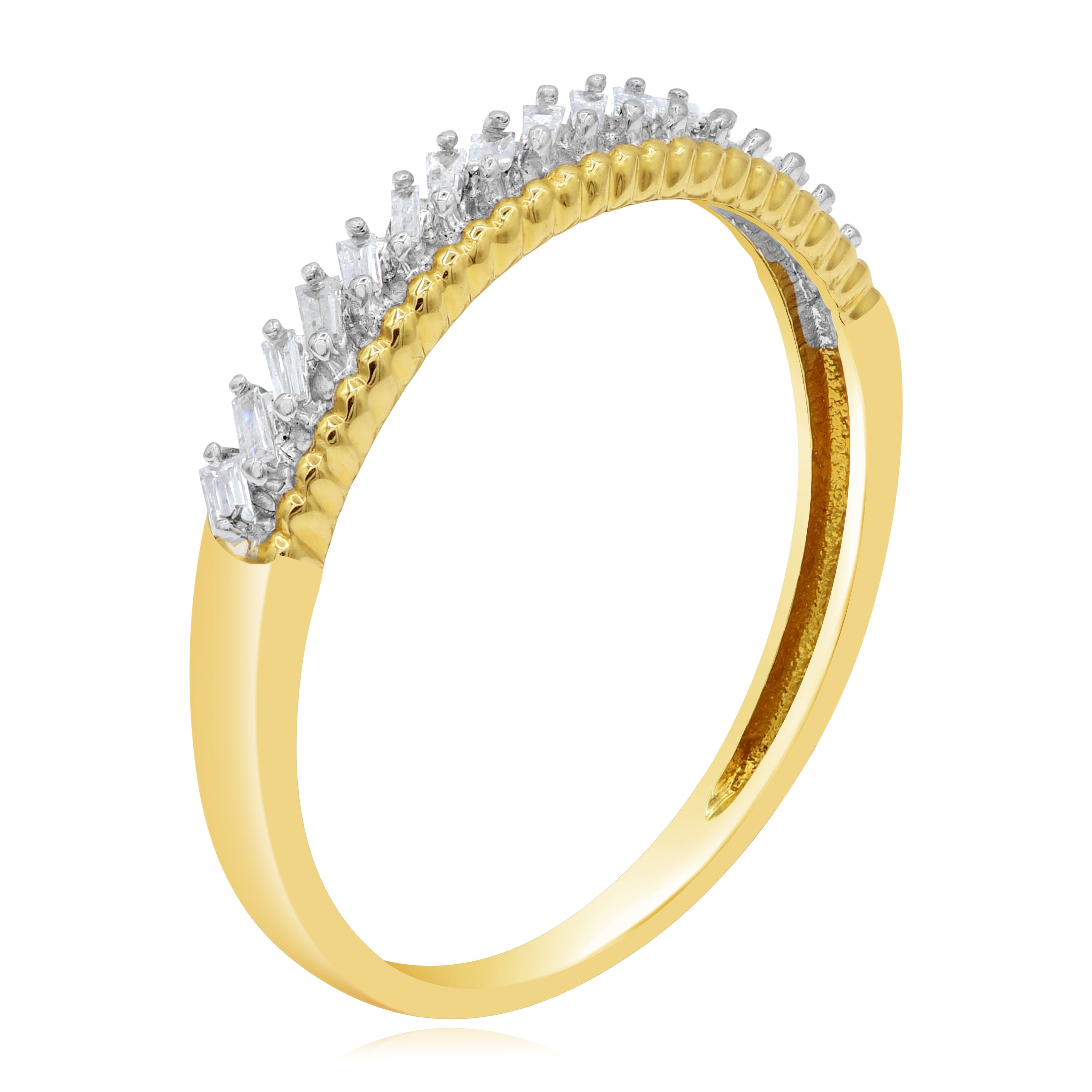 0.12 ct. Diamond 14K Yellow Gold Band