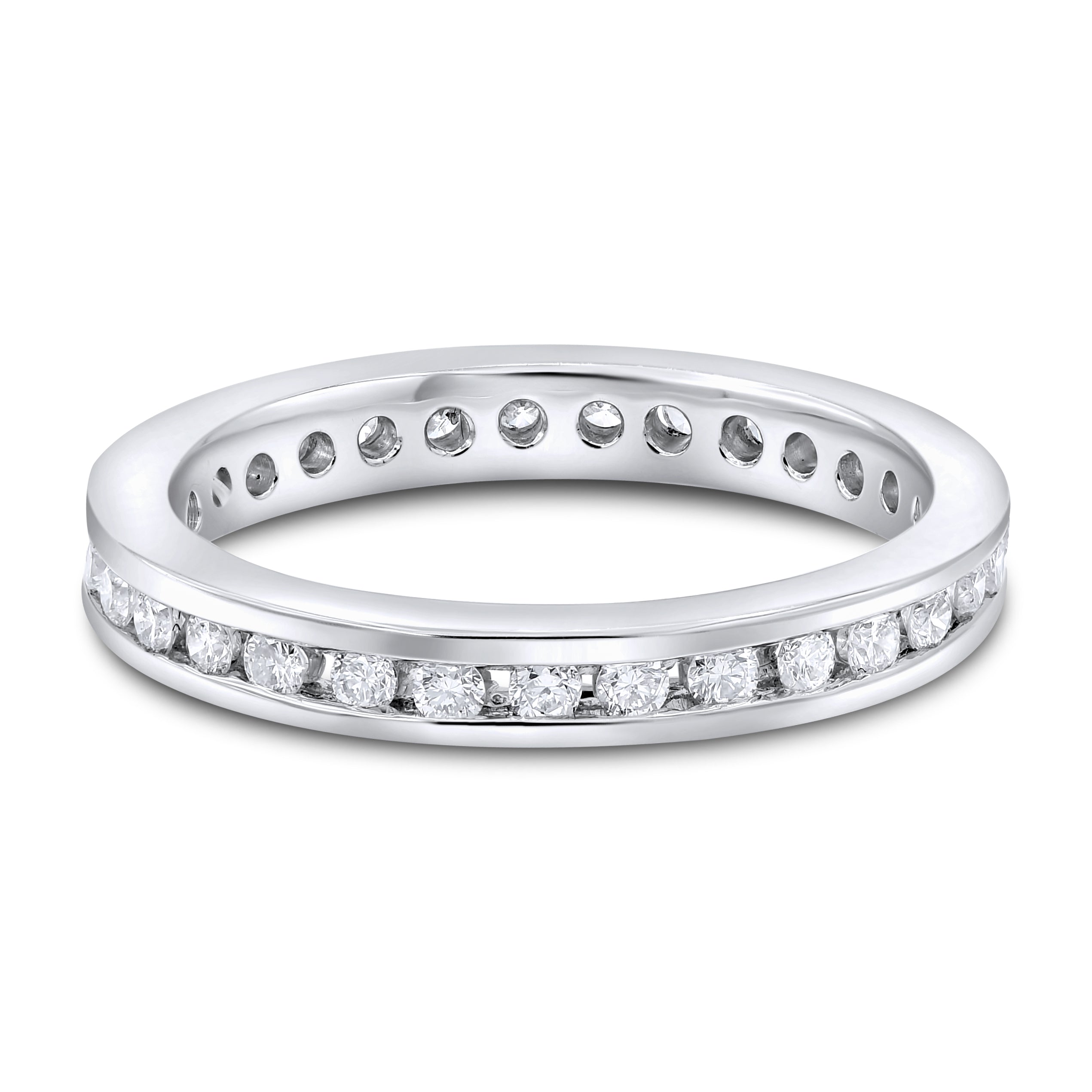 0.6 ct. Diamond 14K White Gold Eternity Band