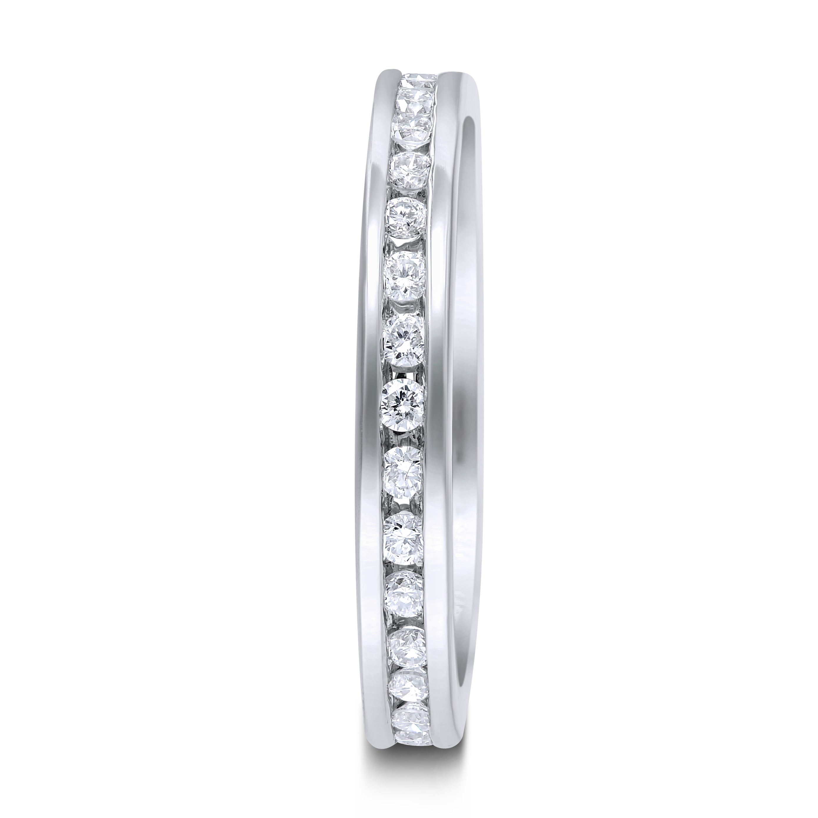0.6 ct. Diamond 14K White Gold Eternity Band