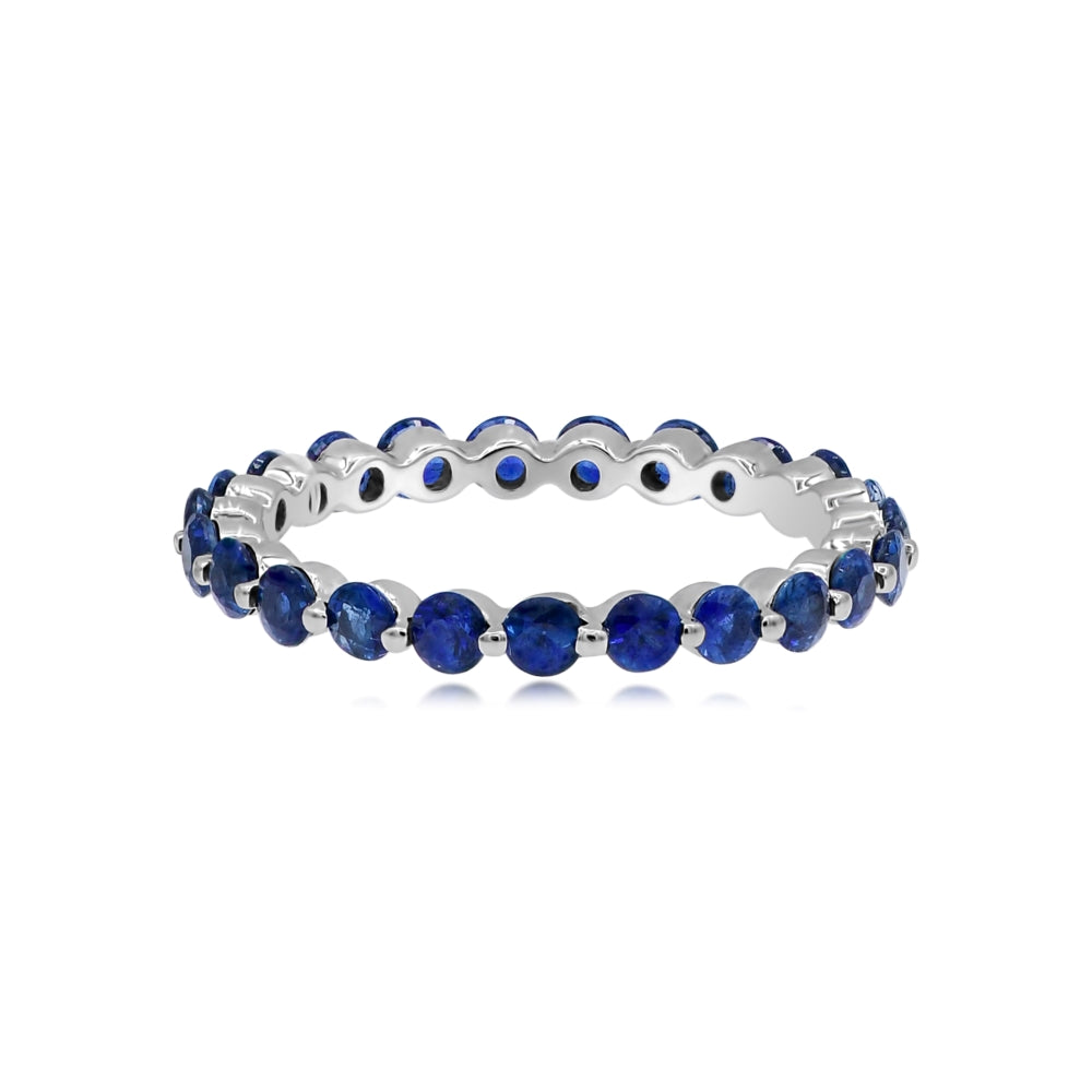 1.55 ct. Diamond 14K White Gold Eternity Band