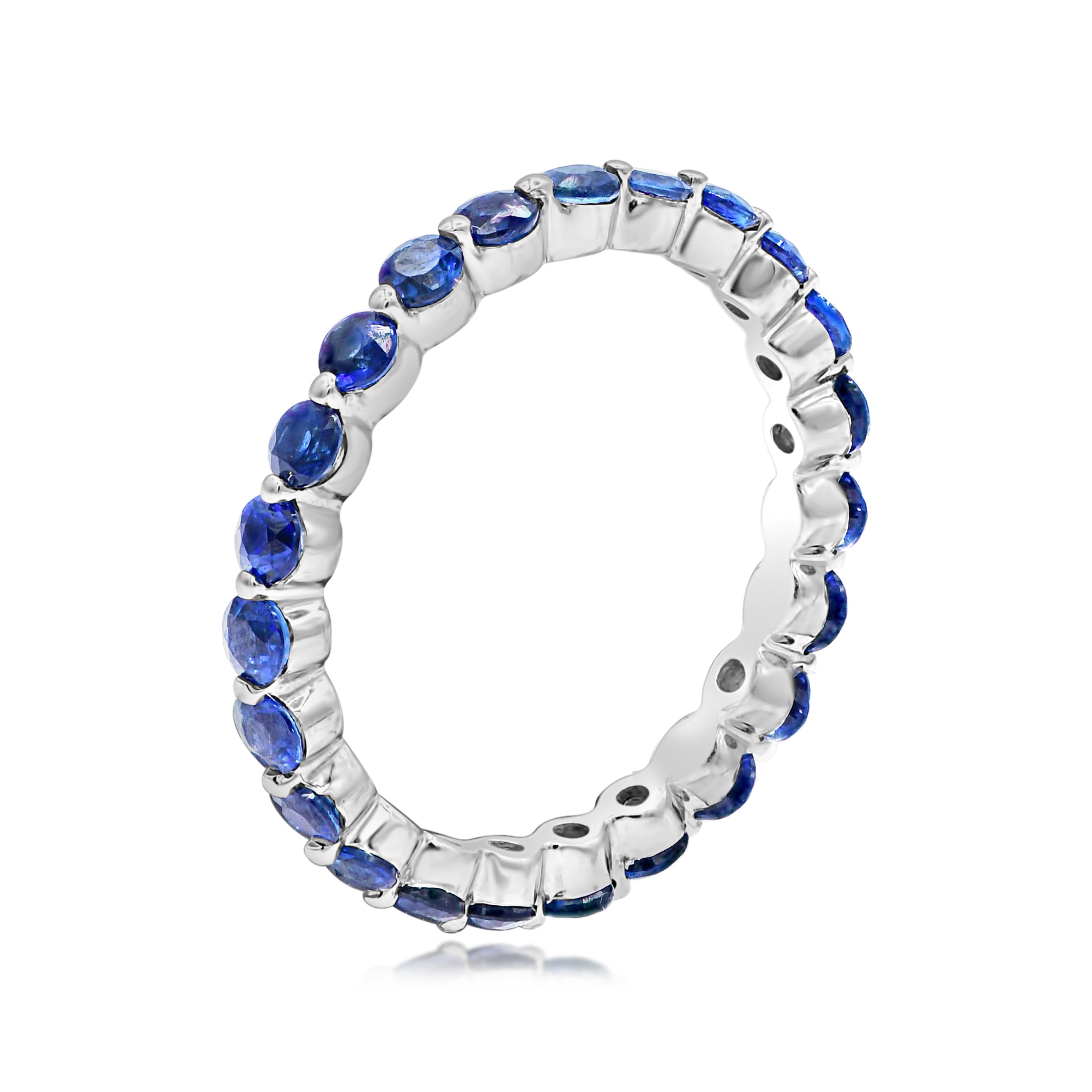 1.55 ct. Diamond 14K White Gold Eternity Band