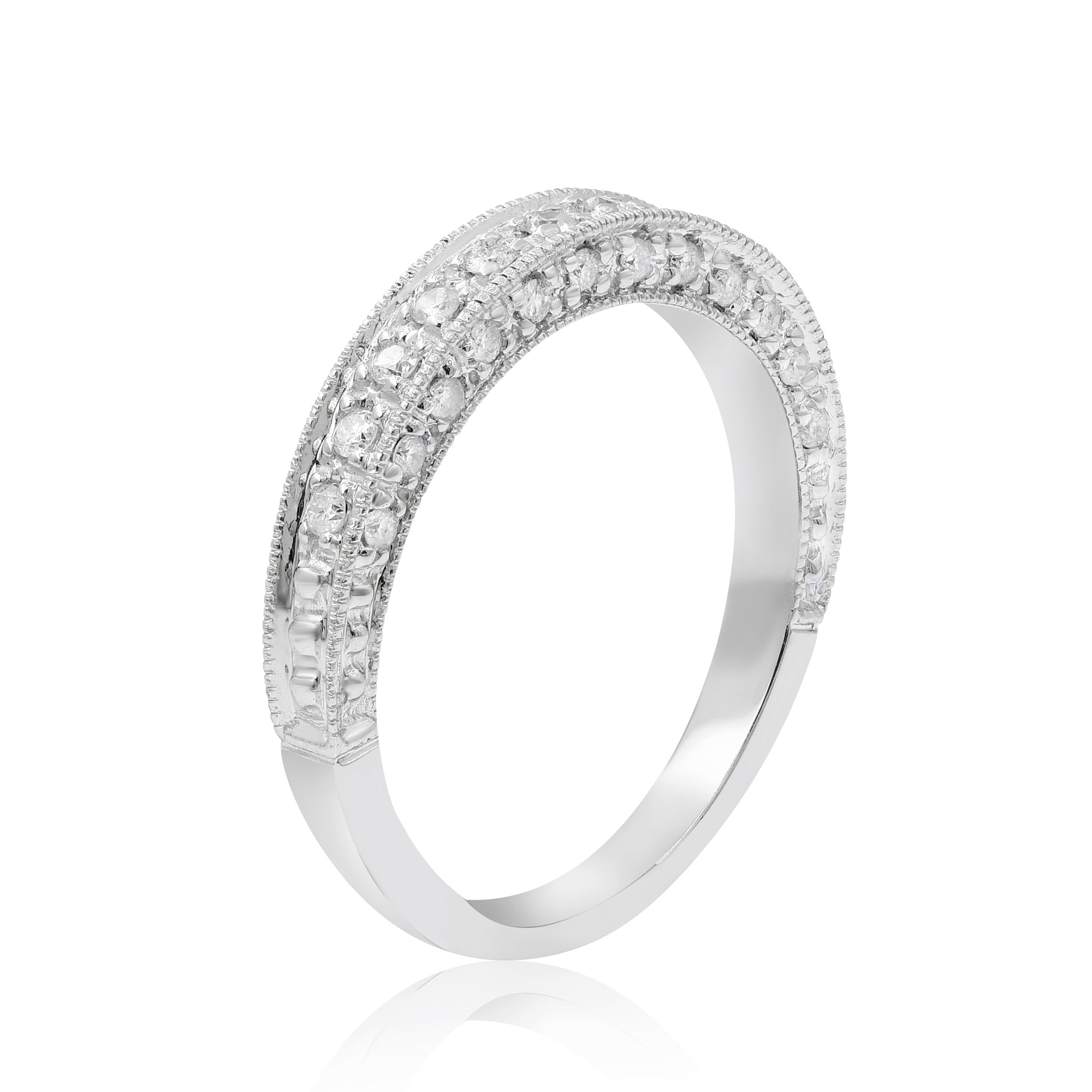 0.33 ct. Diamond 14K White Gold Half Eternity Band