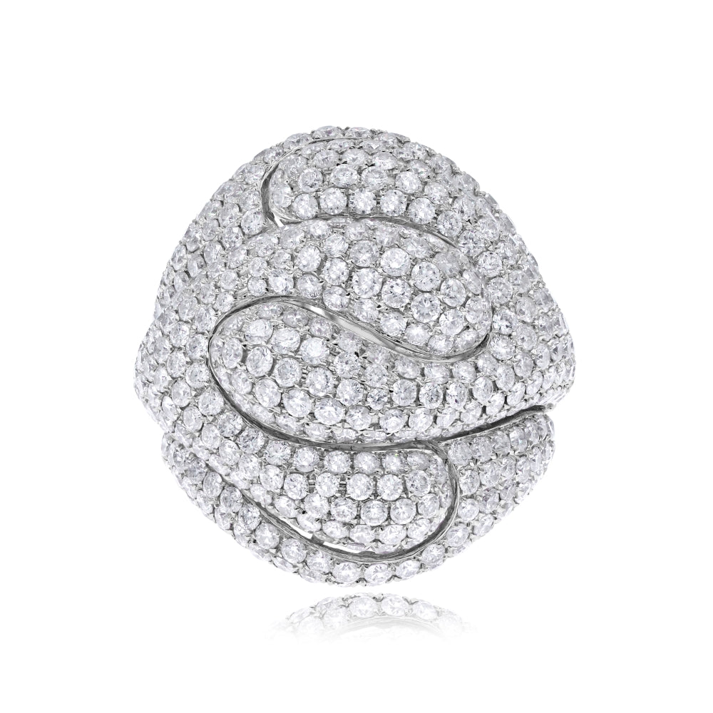 7 ct. Diamond 14K White Gold Statement Ring