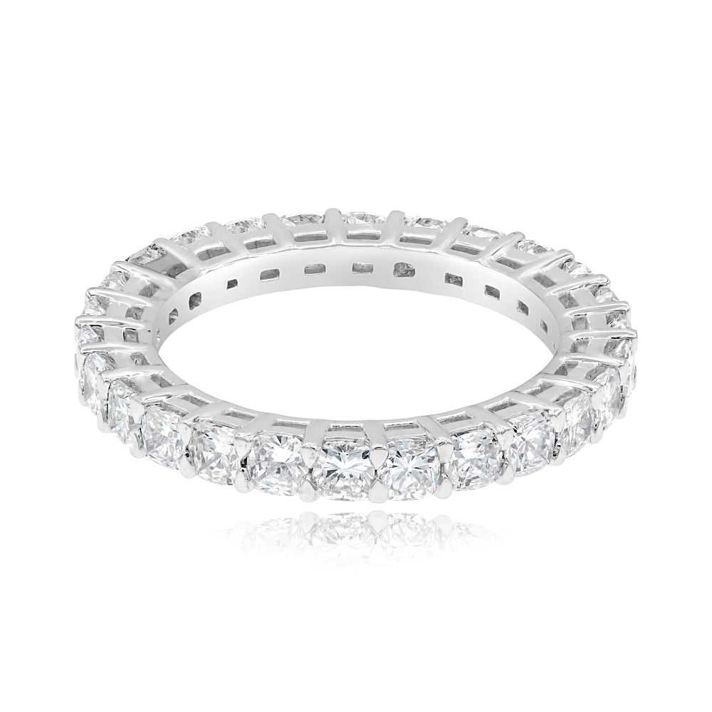 2.53 ct. Diamond 18K White Gold Eternity Band