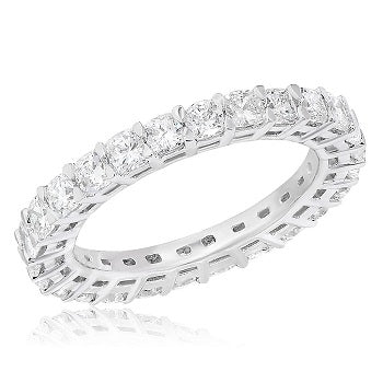 2.53 ct. Diamond 18K White Gold Eternity Band