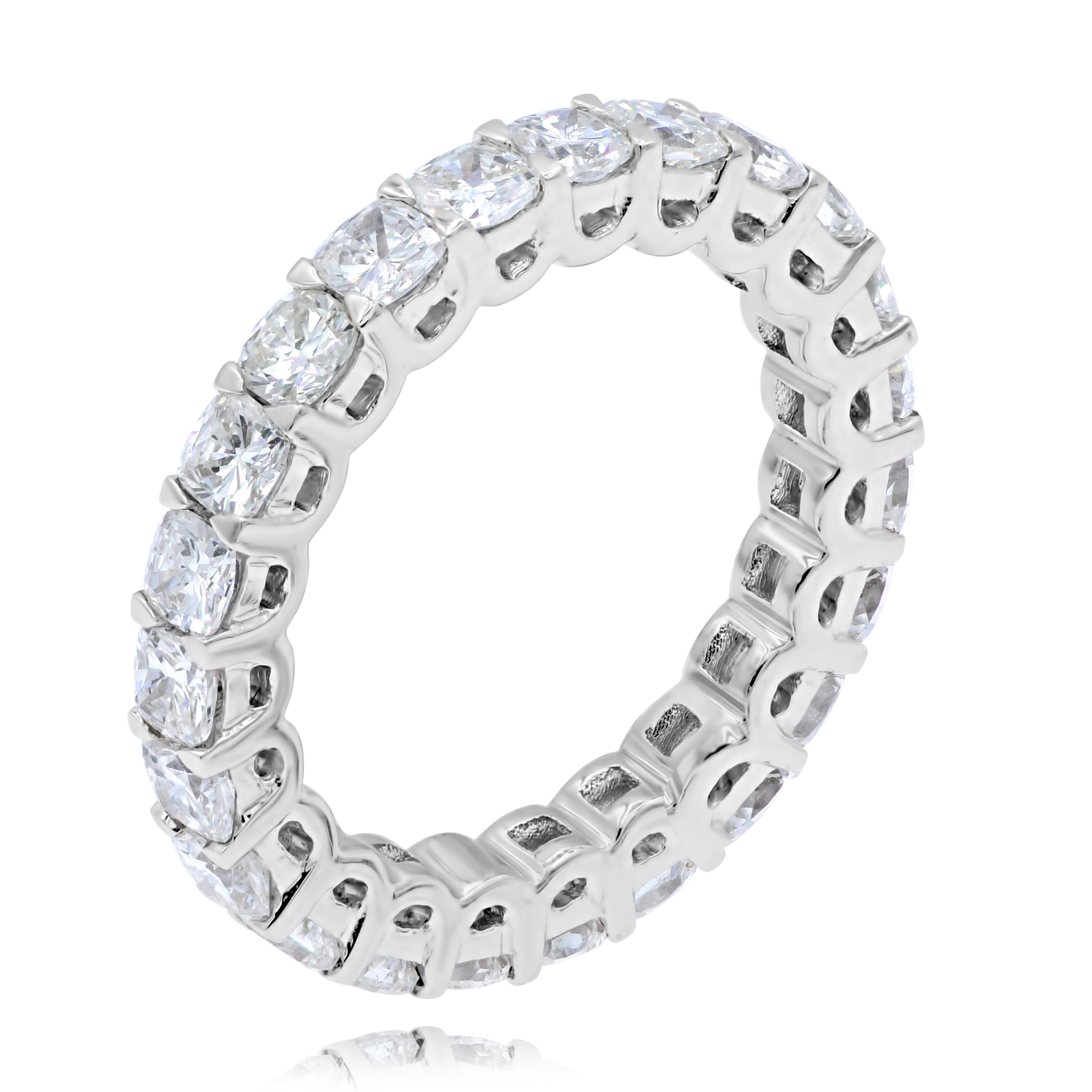 2.83 ct. Diamond 18K White Gold Eternity Ring