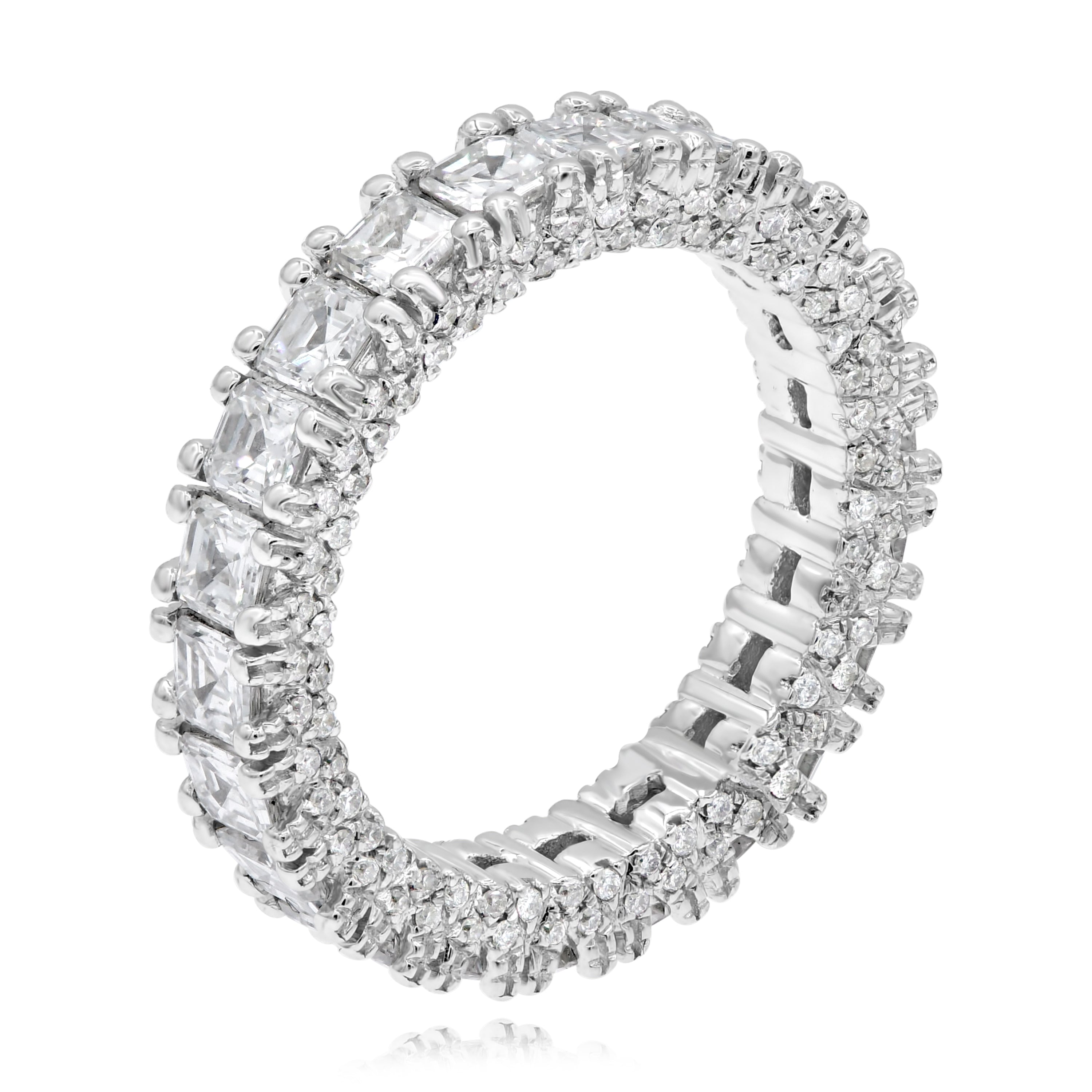 3.27 ct. Diamond 18K White Gold Eternity Band