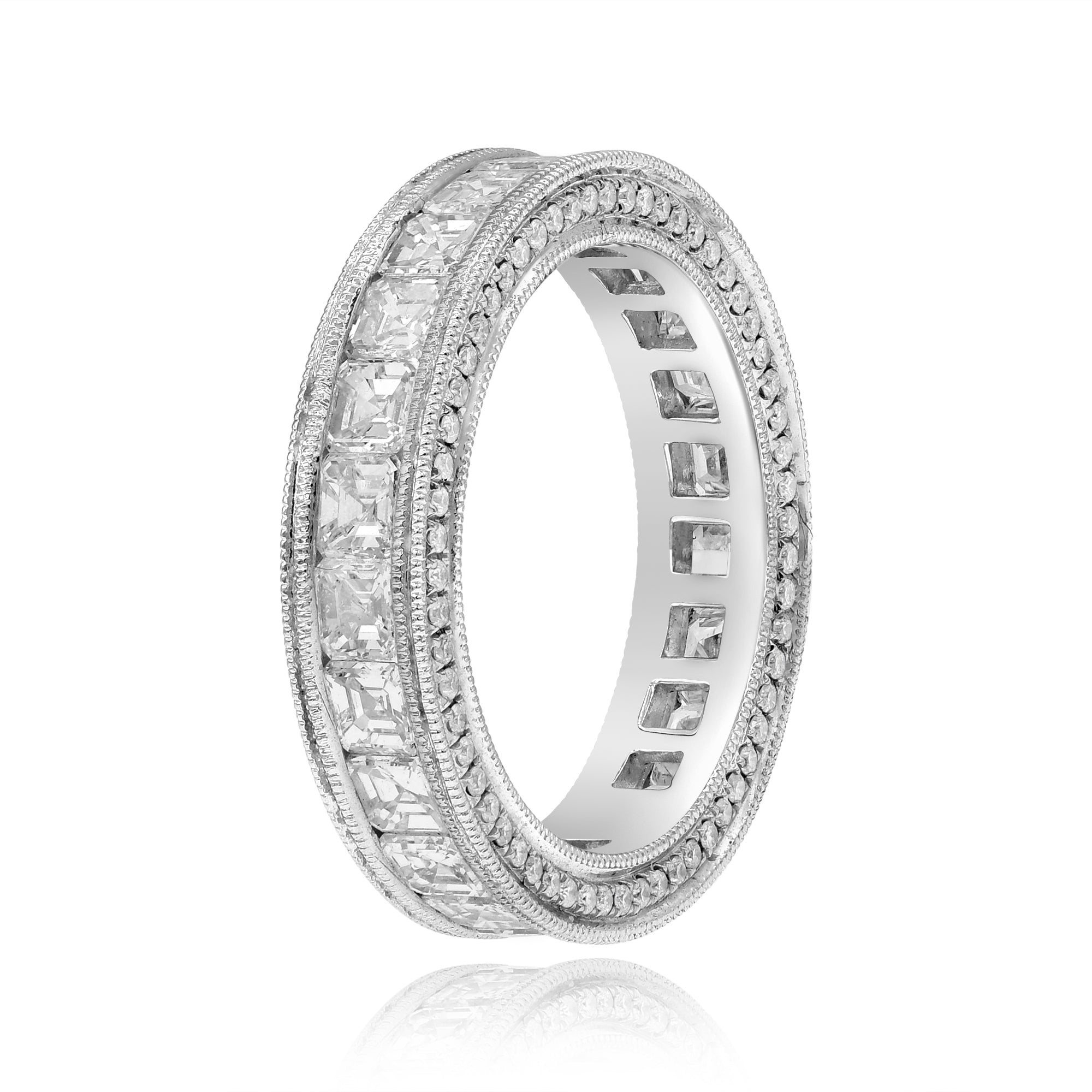 3.45 ct. Diamond 18K White Gold Eternity Band