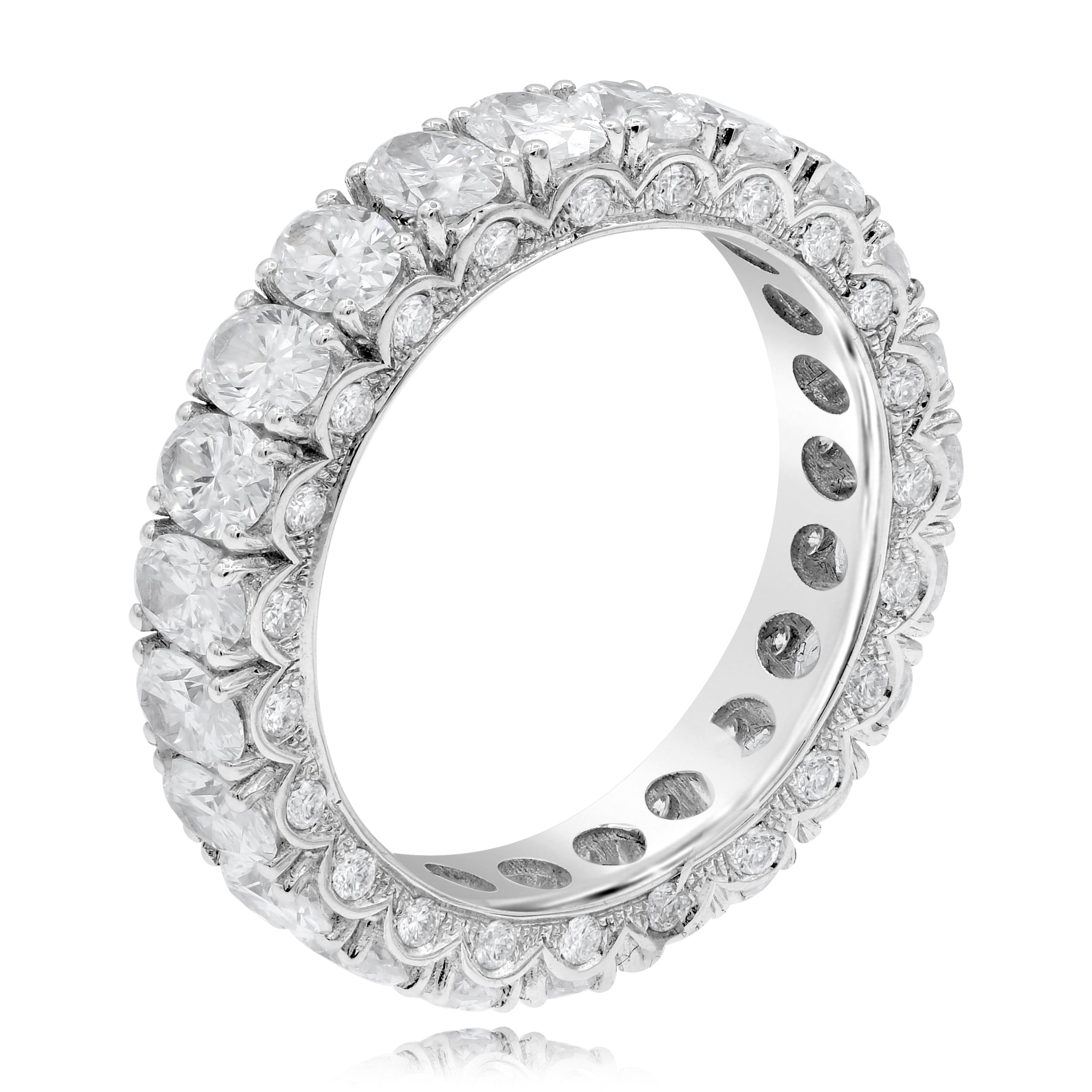 3.61 ct. Diamond 18K White Gold Eternity Band