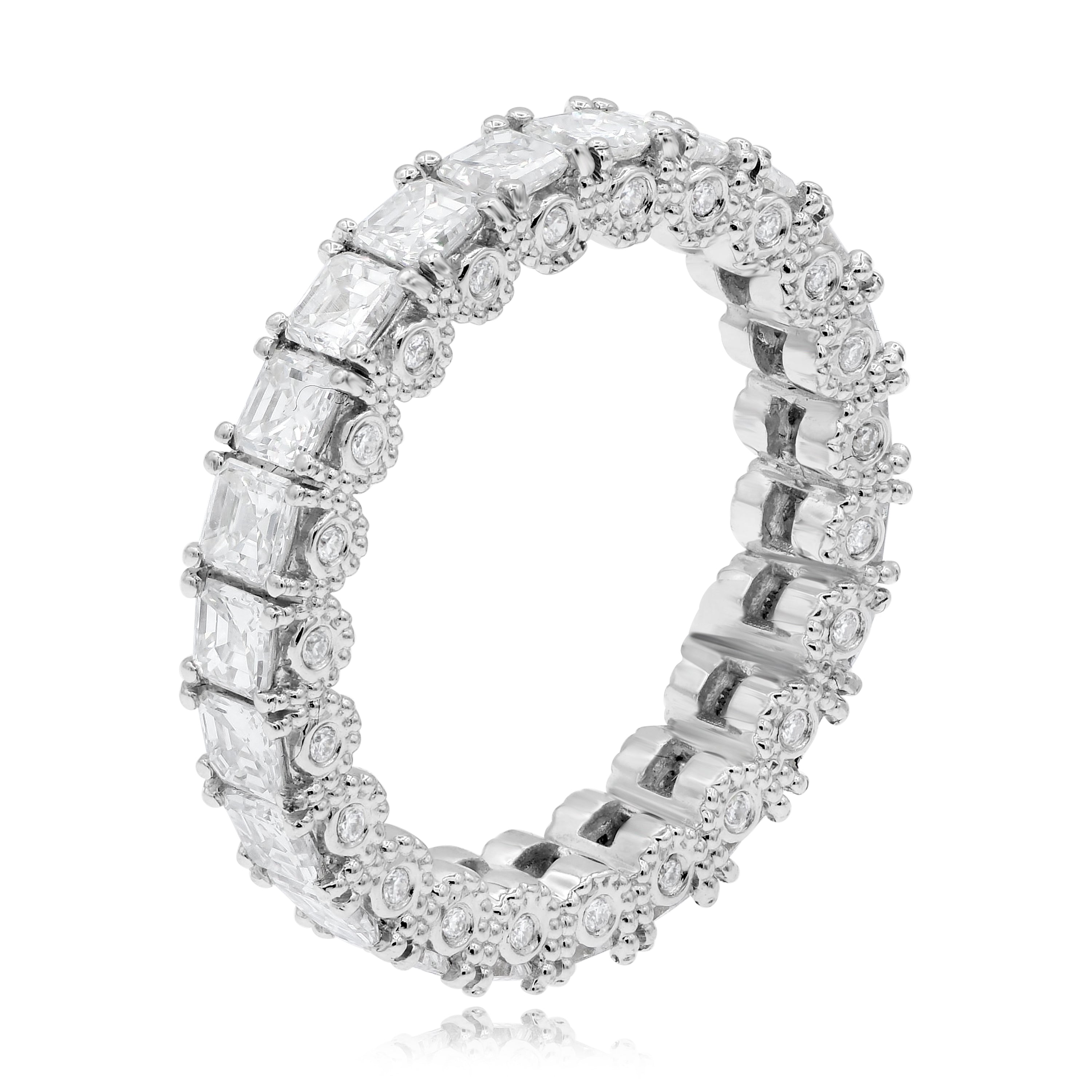 0.9 ct. Diamond 18K White Gold Eternity Band
