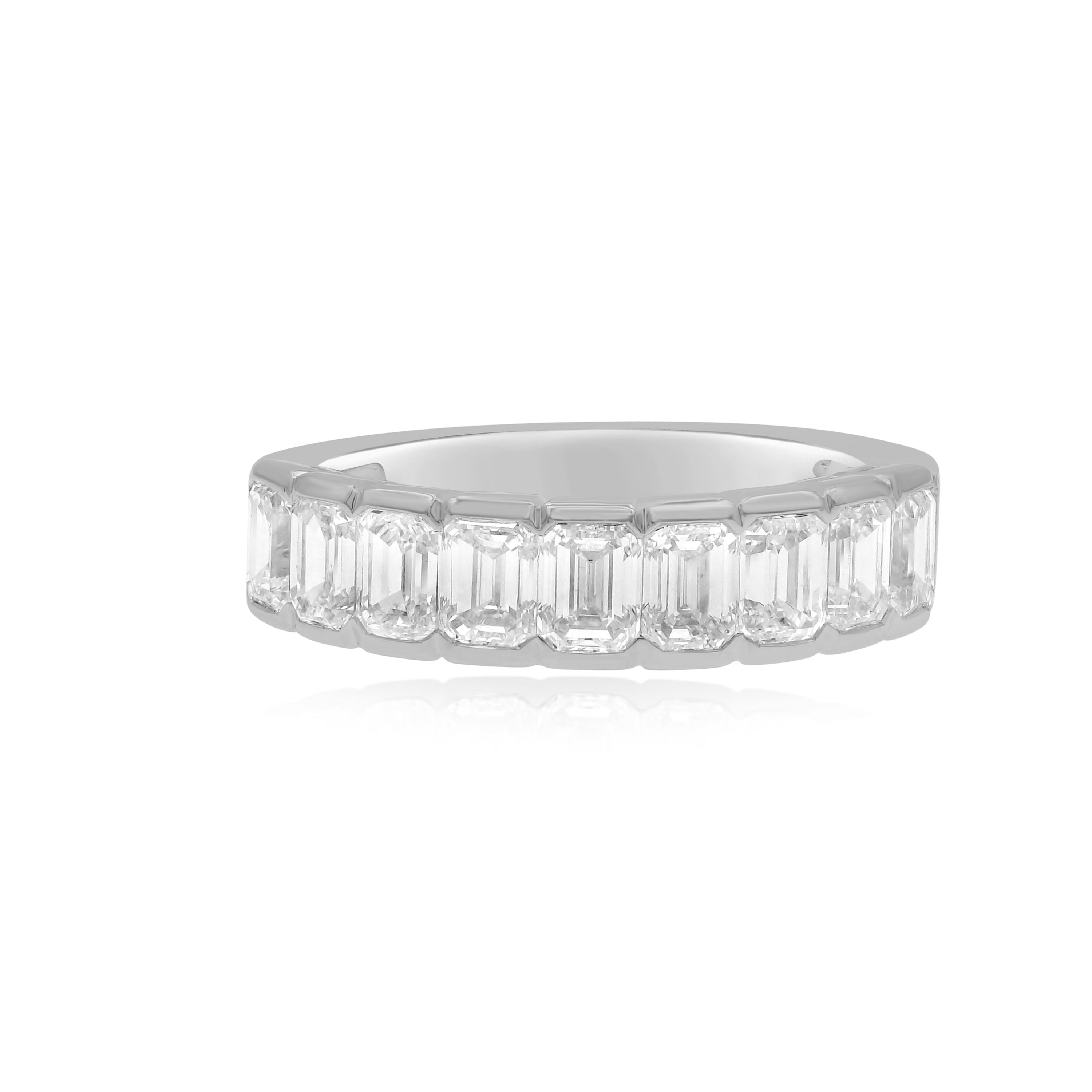 2.79 ct. Diamond 18K White Gold Half Eternity Band