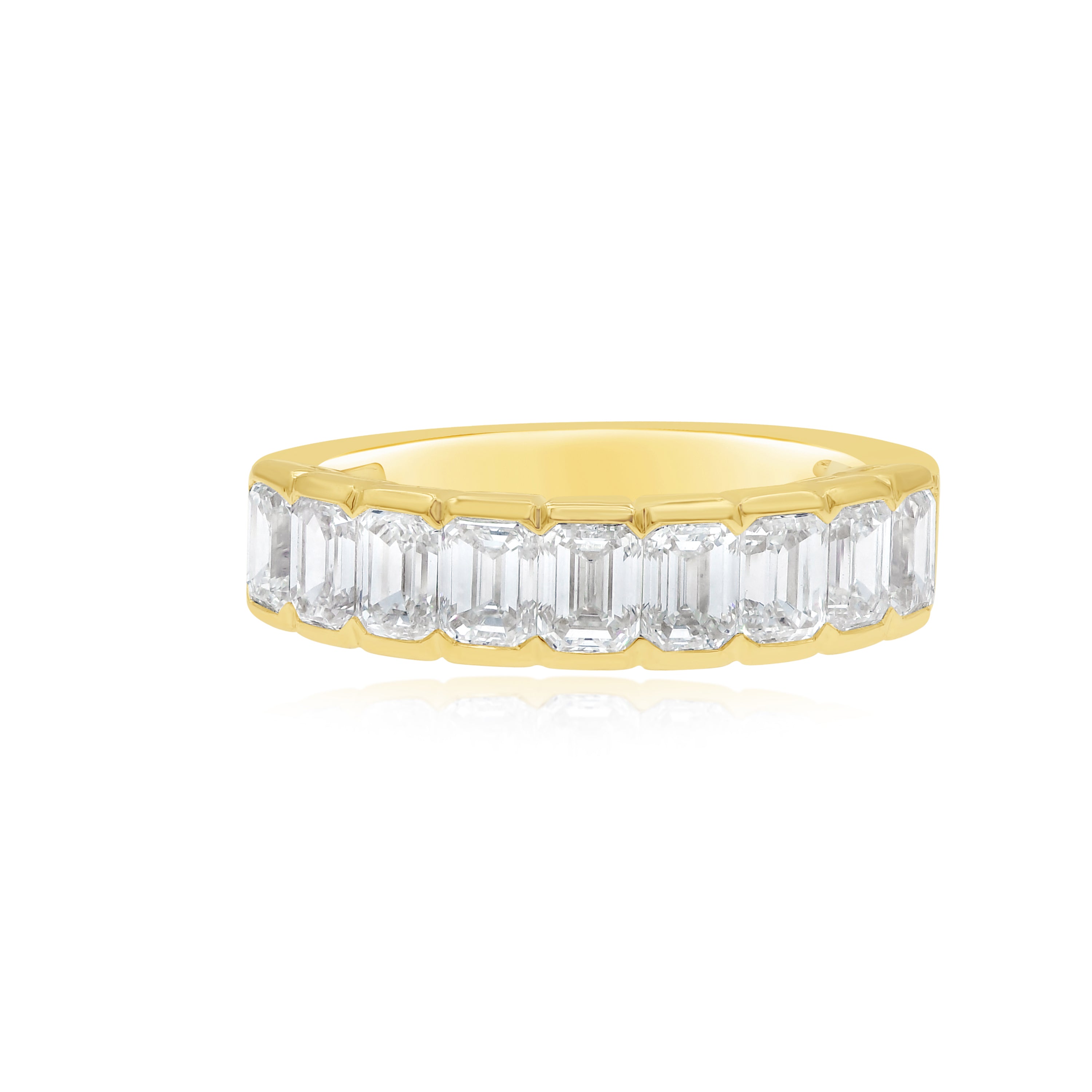 2.83 ct. Diamond 18K Yellow Gold Half Eternity Band