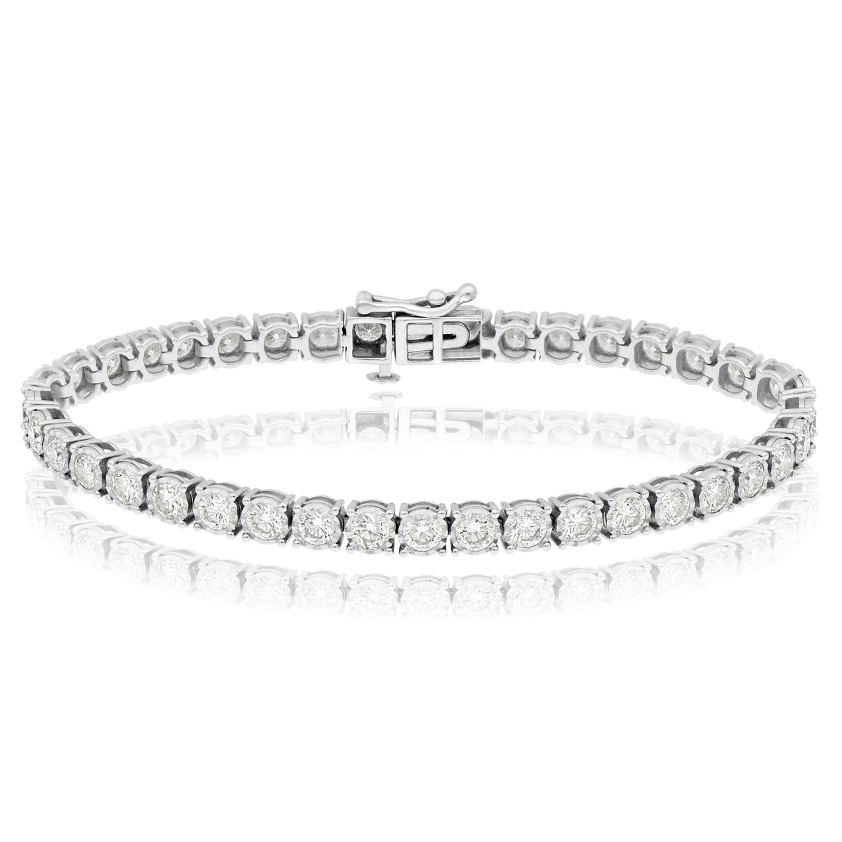 4.67 ct. Diamond 14K White Gold Tennis Bracelet