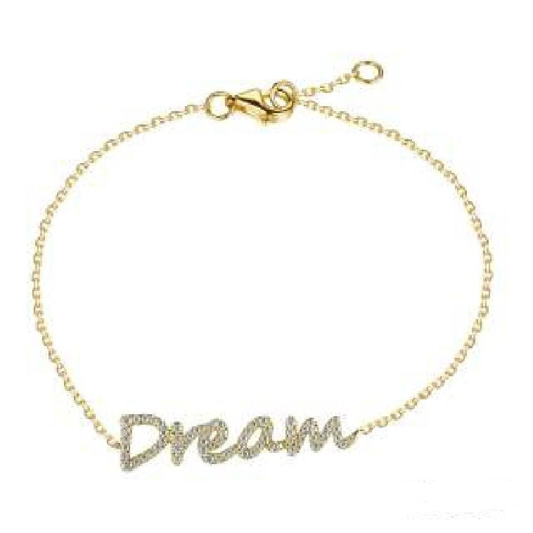 0.22 ct. Diamond 14K Yellow Gold Dream Bracelet