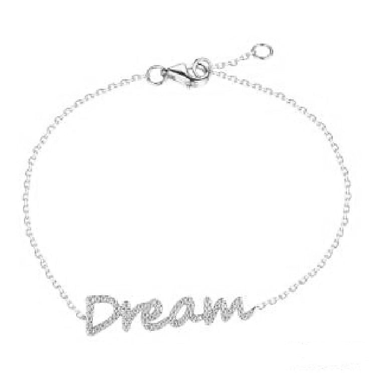 0.21 ct. Diamond 14K White Gold 3D Chain 'Dream' Necklace