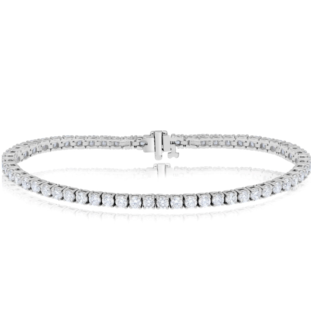 5.4 ct. Diamond 14K White Gold Tennis Bracelet