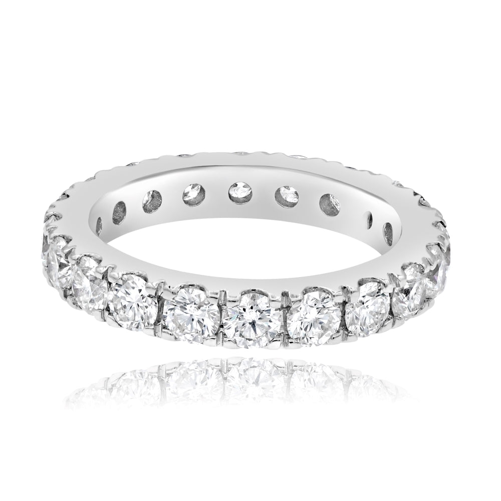 2.41 ct. Diamond 18K White Gold Eternity Band