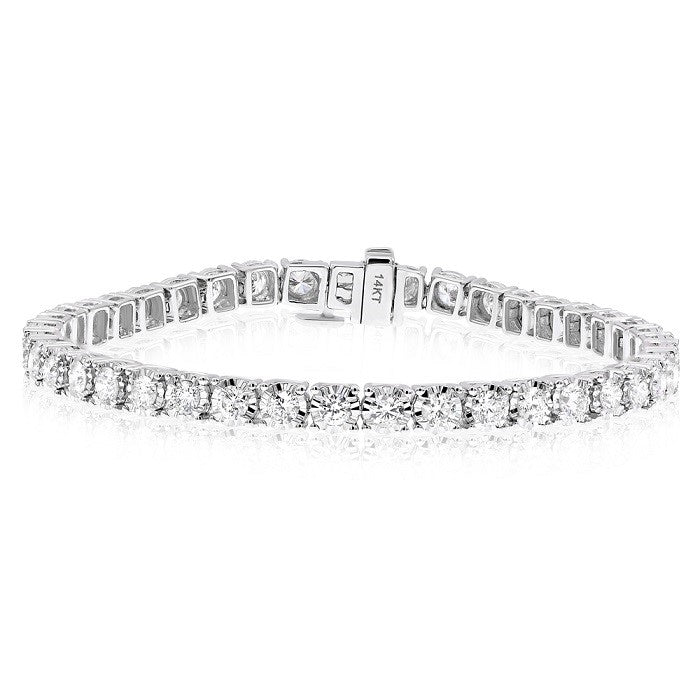 5.03 ct. Diamond 14K White Gold Tennis Bracelet