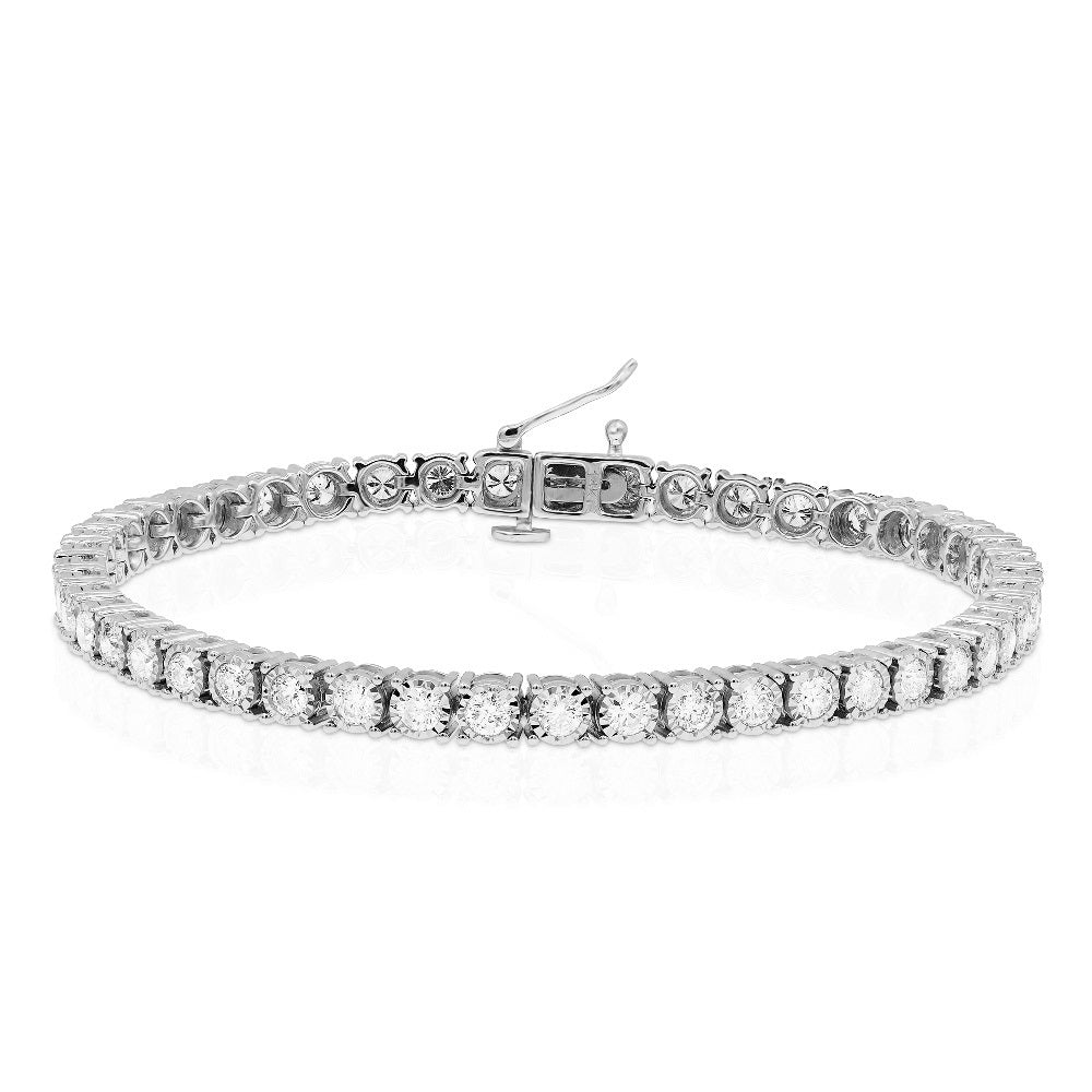 4 ct. Diamond 14K White Gold Tennis Bracelet
