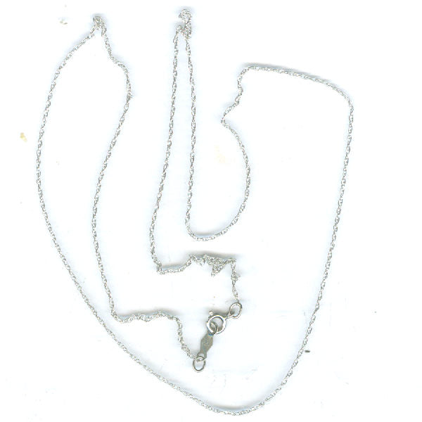 14K White Gold Chain