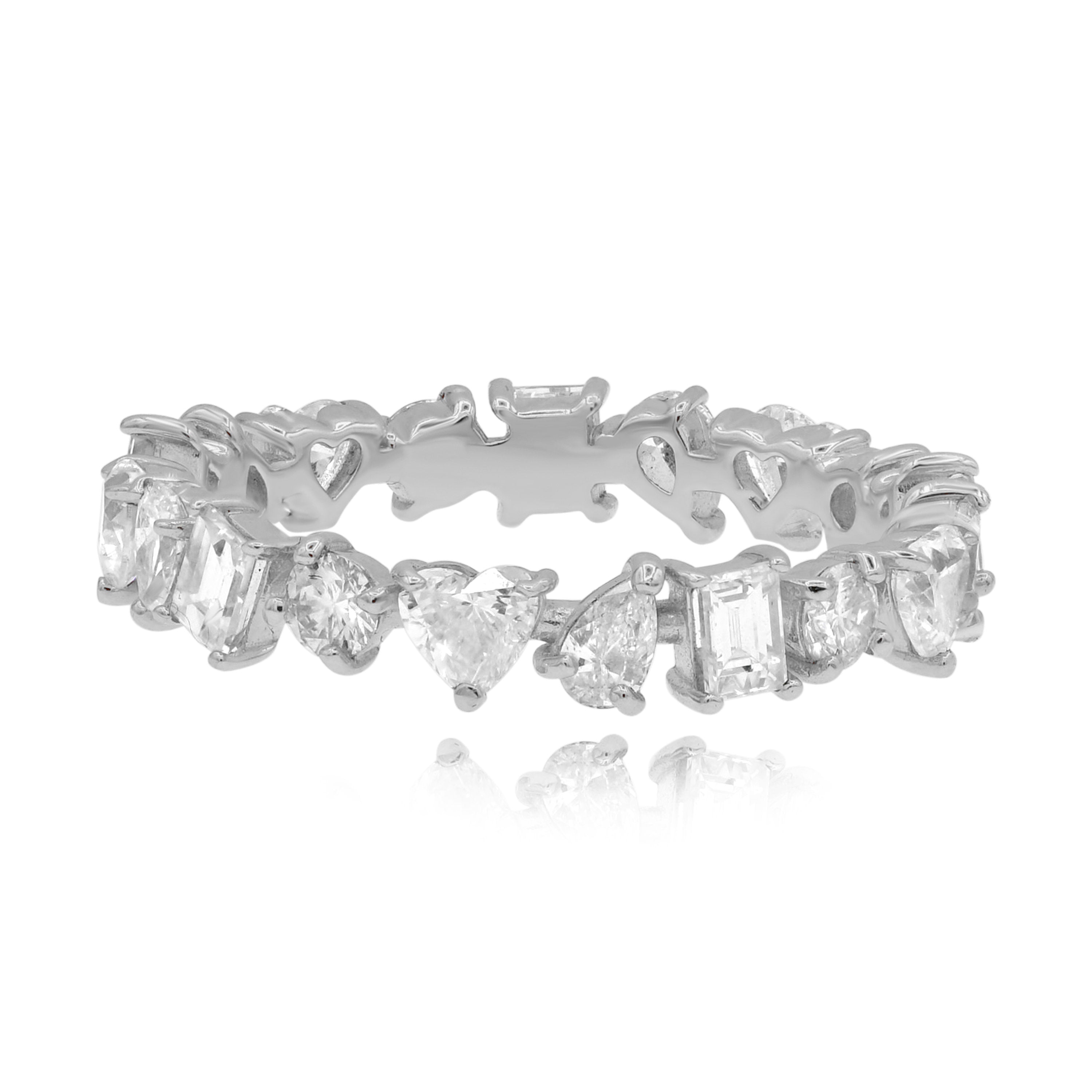 1.88 ct. Diamond 18K White Gold Eternity Band