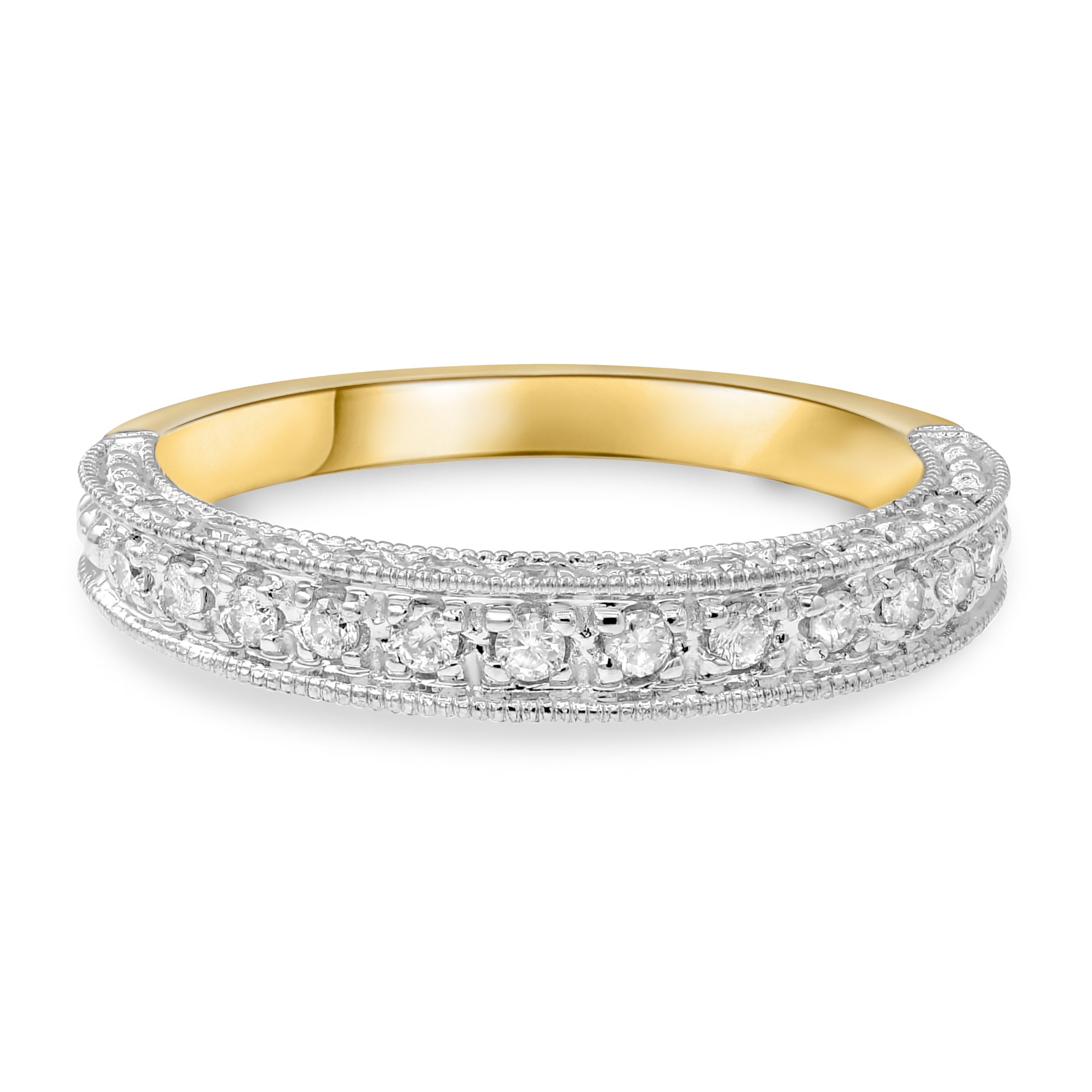 0.45 ct. Diamond 14K Yellow Gold Half Eternity Band
