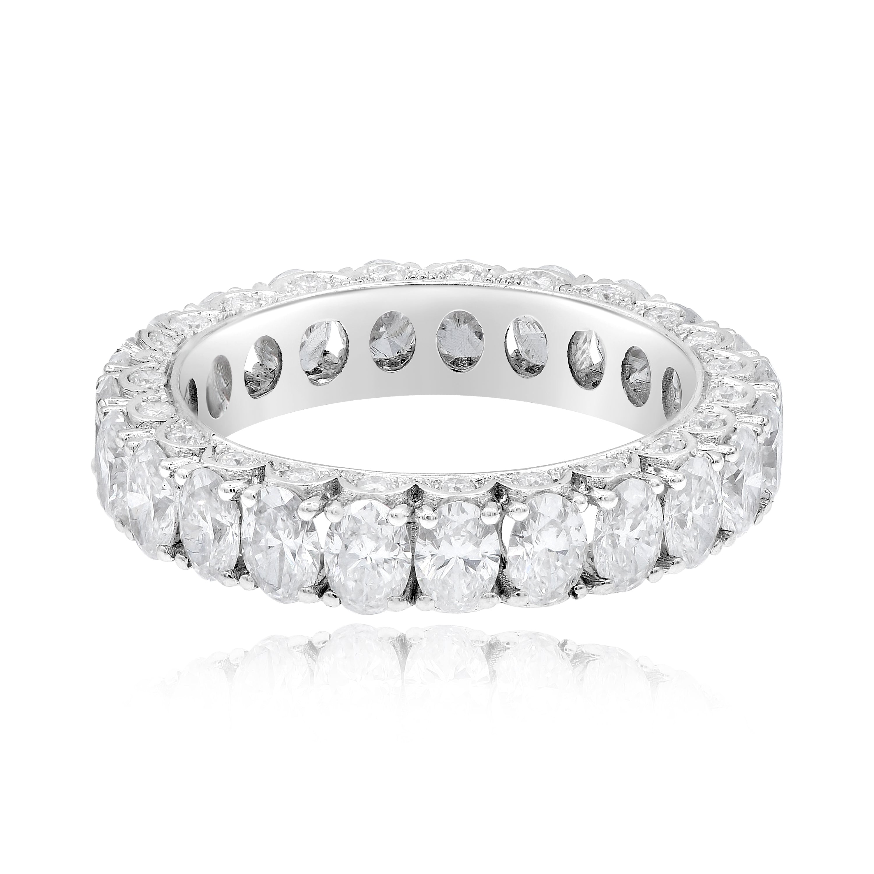 3.61 ct. Diamond 18K White Gold Eternity Band