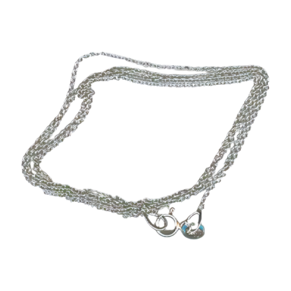 18K White Gold Link Chain