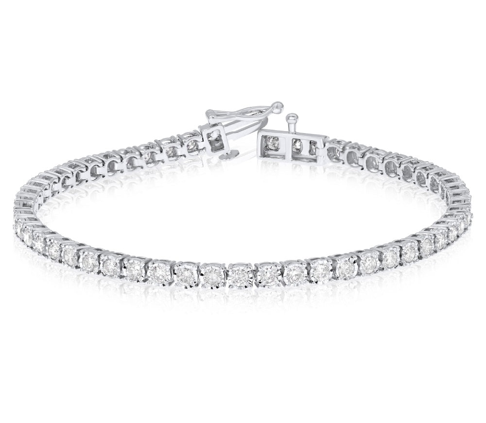 3 ct. Diamond 14K White Gold Tennis Bracelet