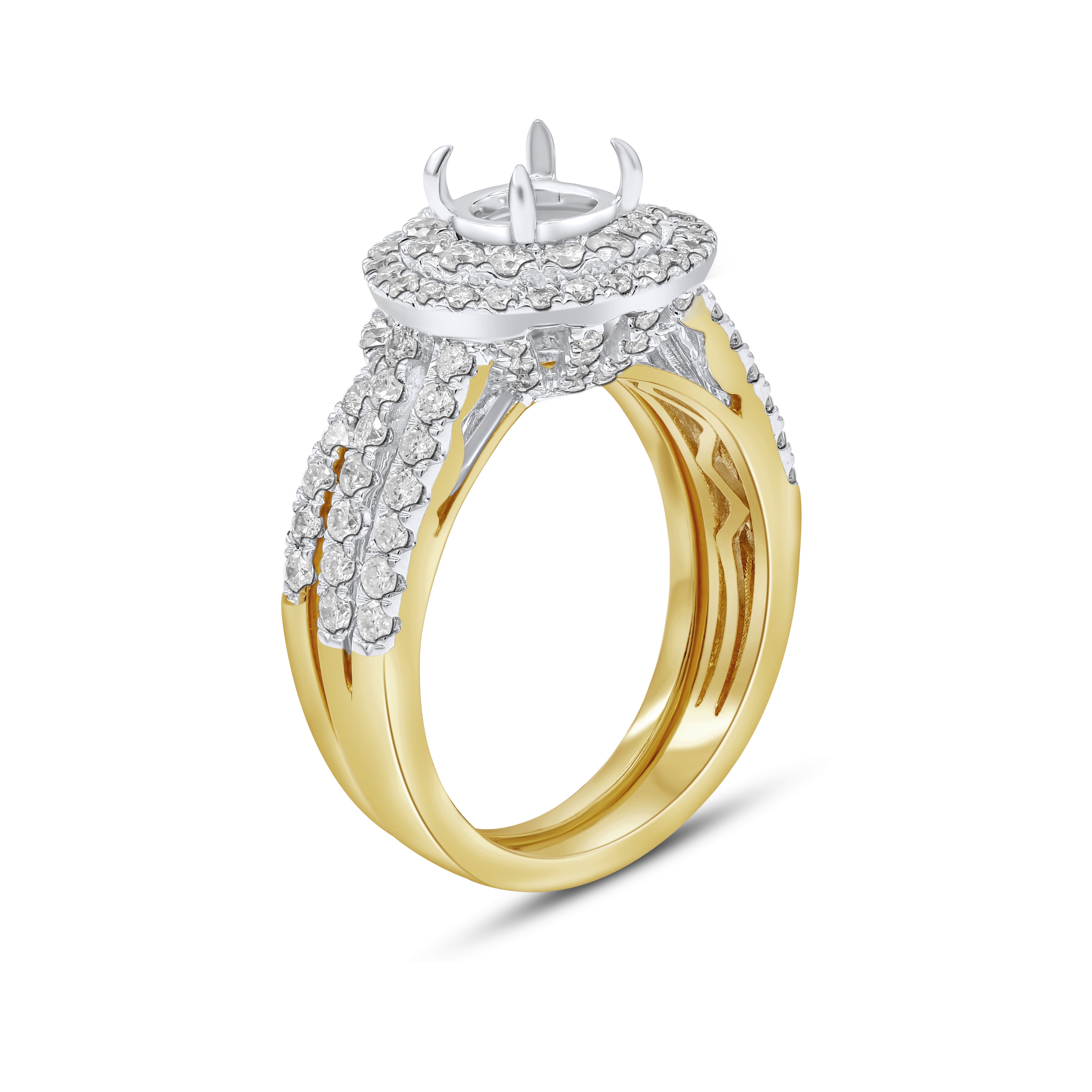 1.3 ct. Diamond 14K Yellow Gold Enagement Ring Mounting